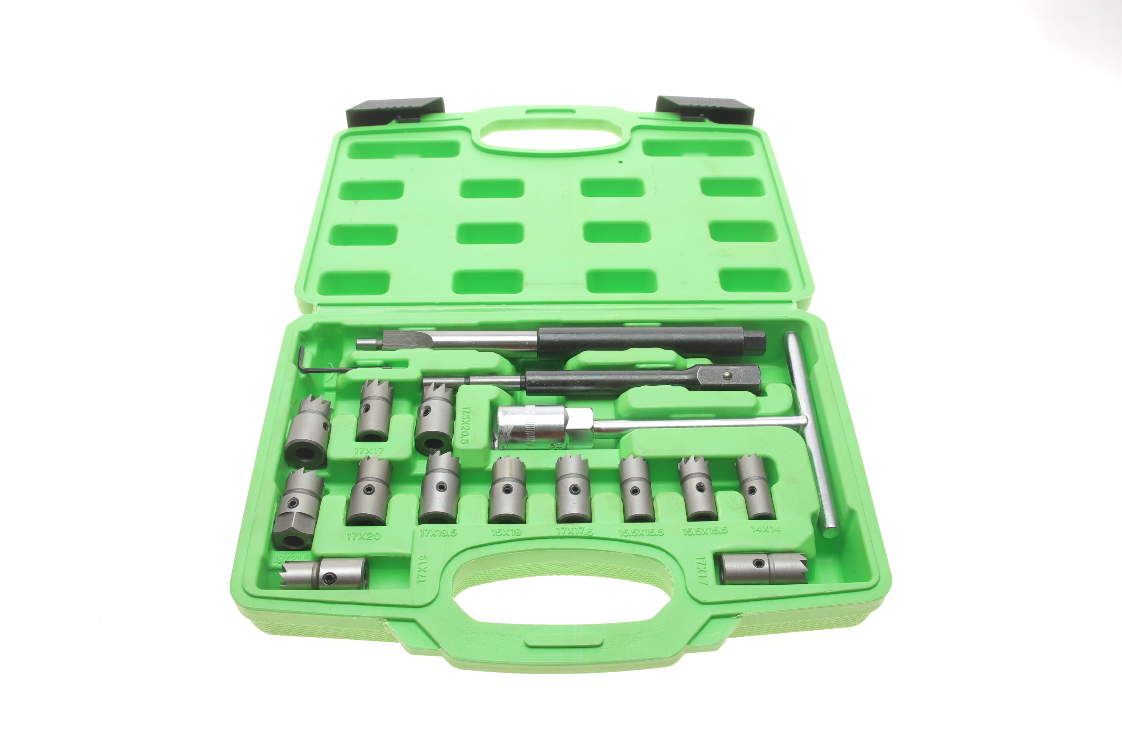 Product image of Набір інструментів для притирання сідел дизельних форсунок (17 пердметів)