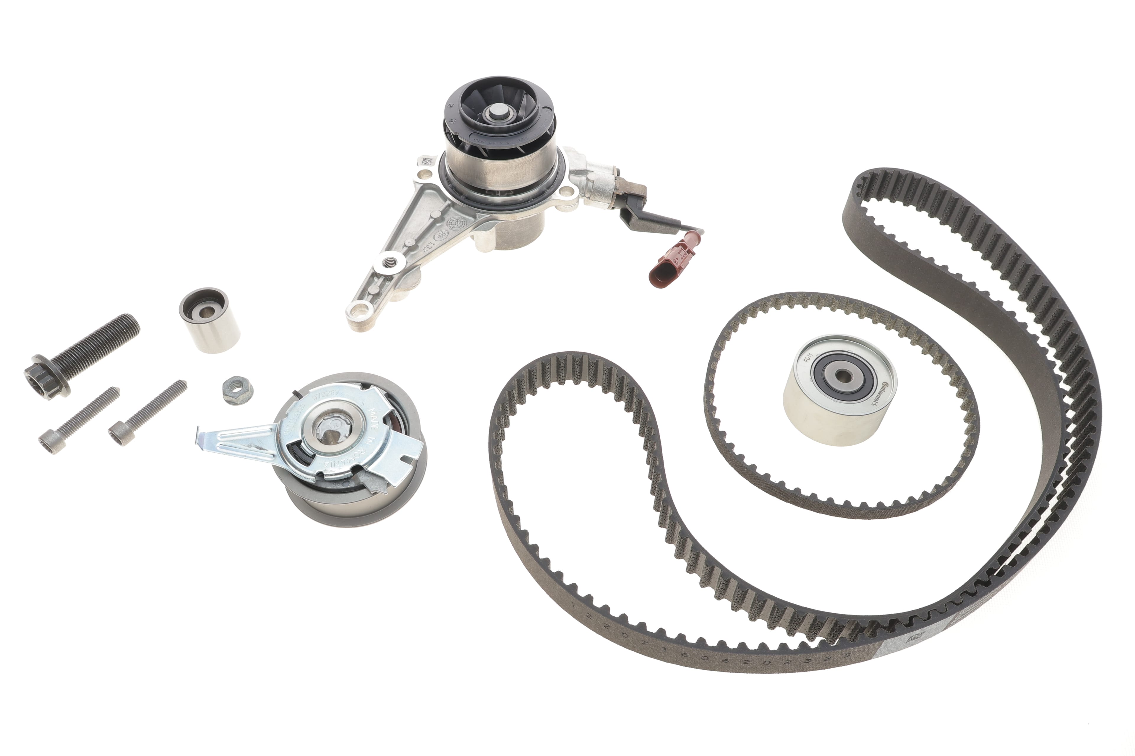 Product image of Комплект ГРМ + помпа Audi A3/A6/Skoda Octavia/VW Caddy V 2.0 TDI 18- (2 ременя) (25x149z/10.2x475x53z)