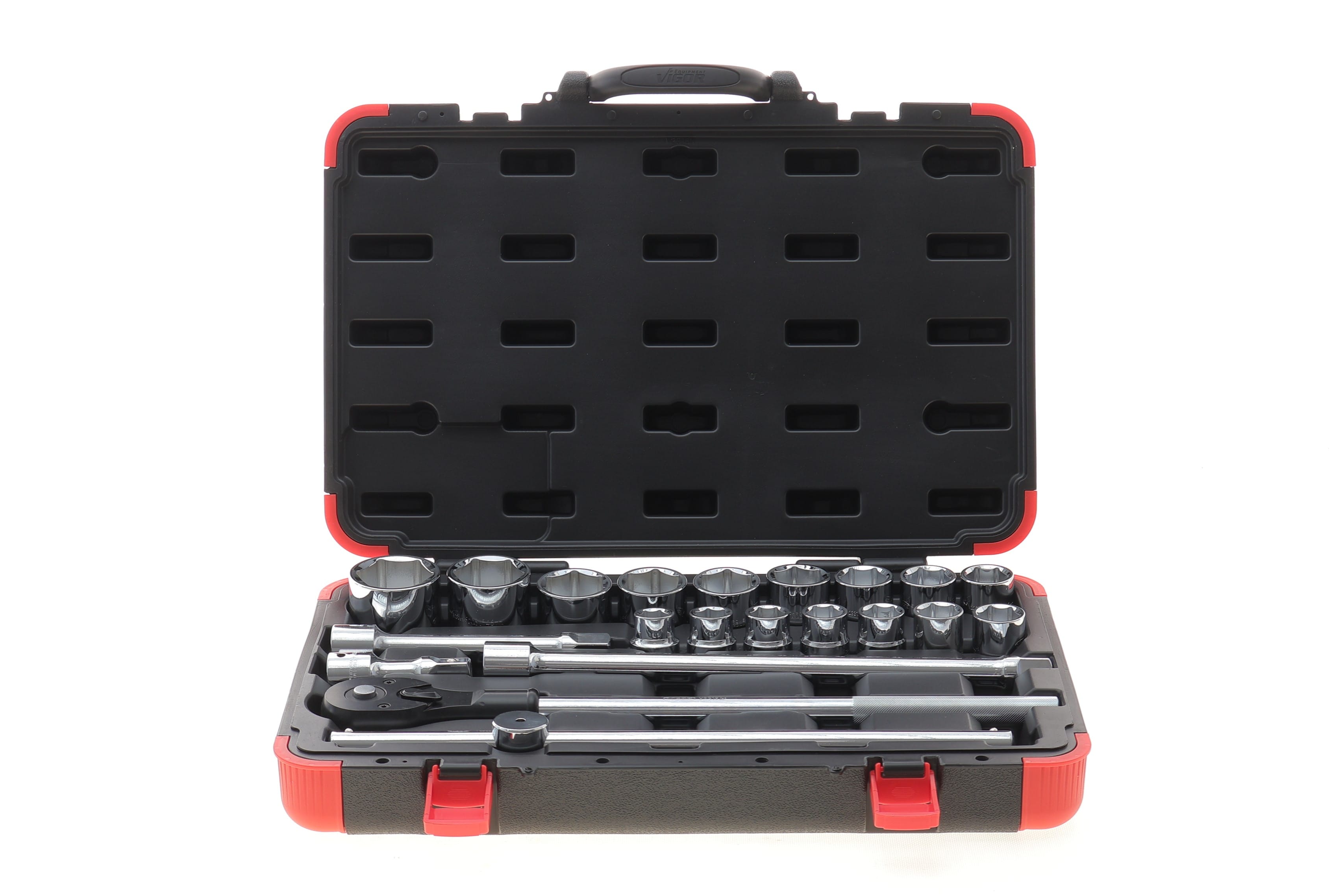 Product image of Набір інструментів комбінований 3/4" (головки) 21 од. (хромовані)