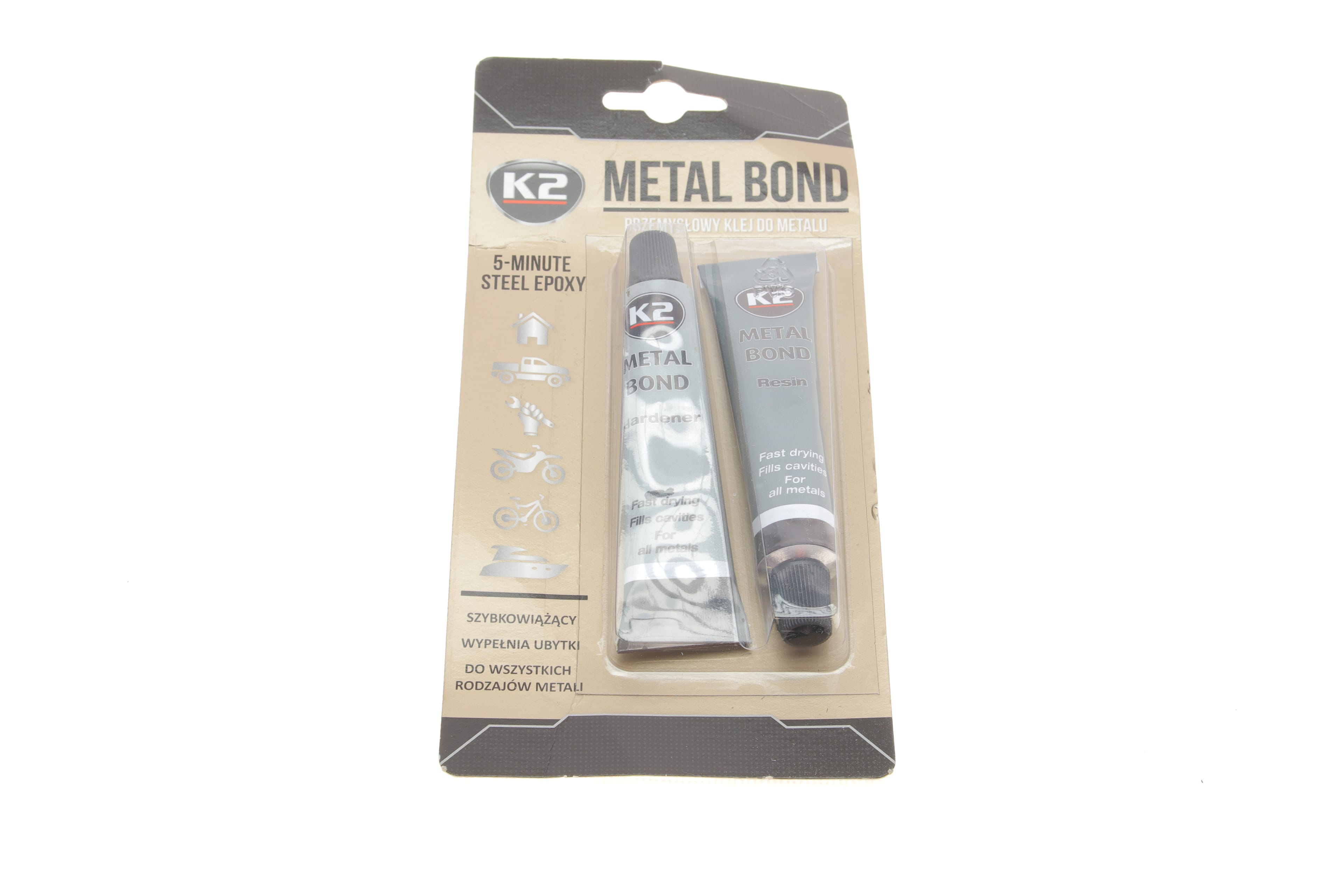 Product image of Клей двокомпонентний оксидний для металу Metal Bond (56g)