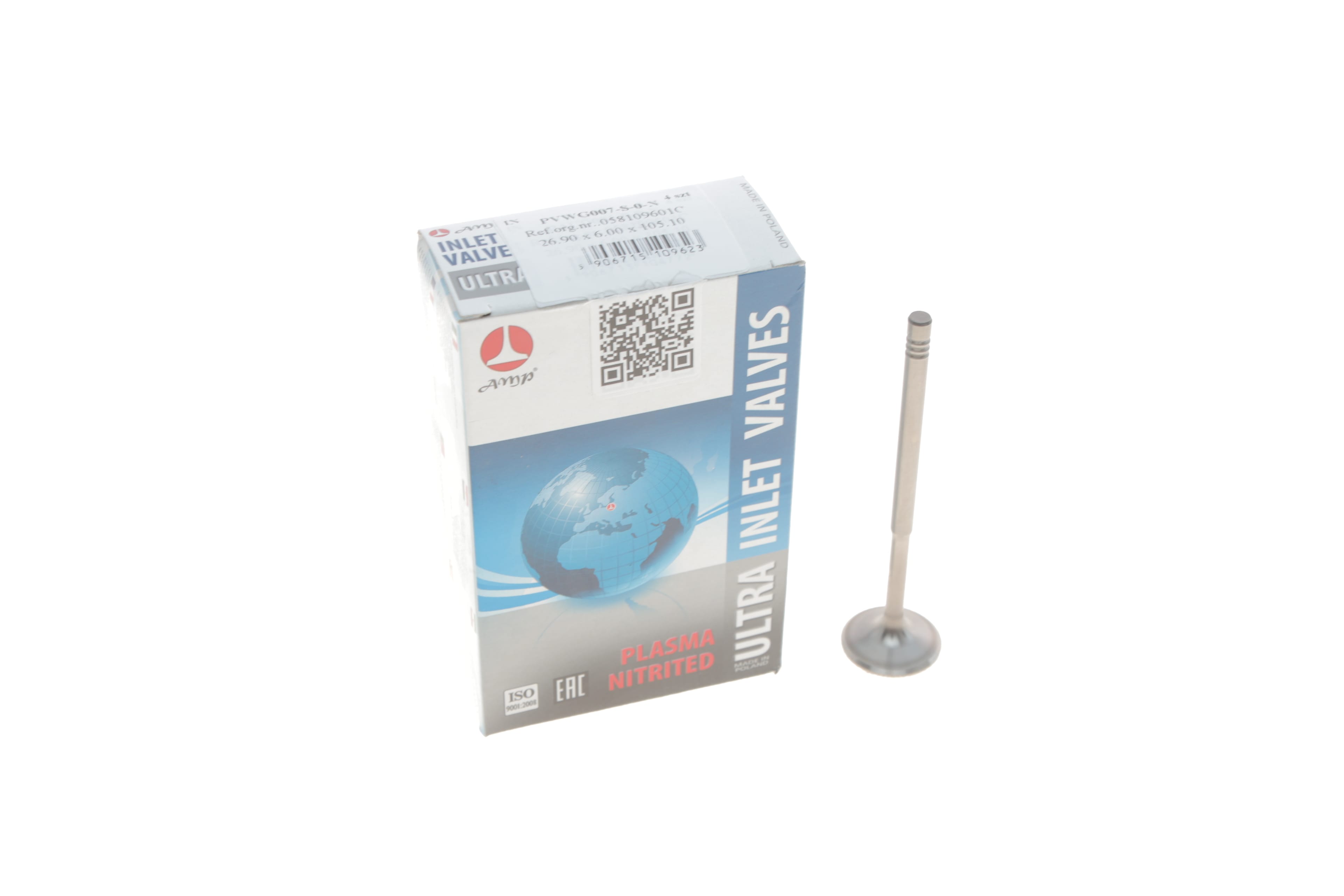 Product image of Клапан (впуск) Audi A4/A6/Skoda Octavia/Superb/VW Golf/Passat 1.8-3.0 -10 (27x6x105) (азотовані)