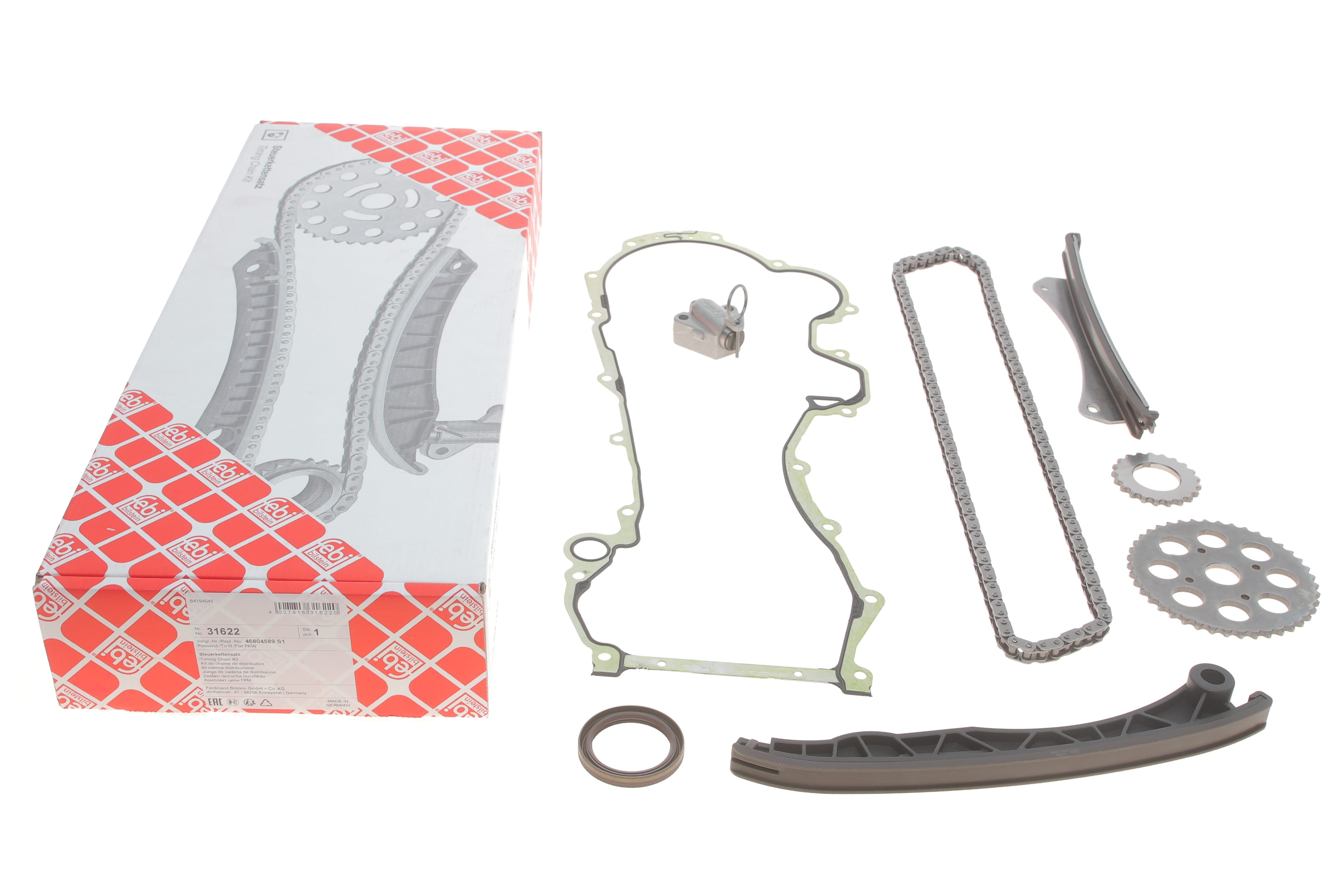 Product image of Комплект ланцюга ГРМ Fiat Doblo 1.3JTD (ланцюг, башмак, натяжник)