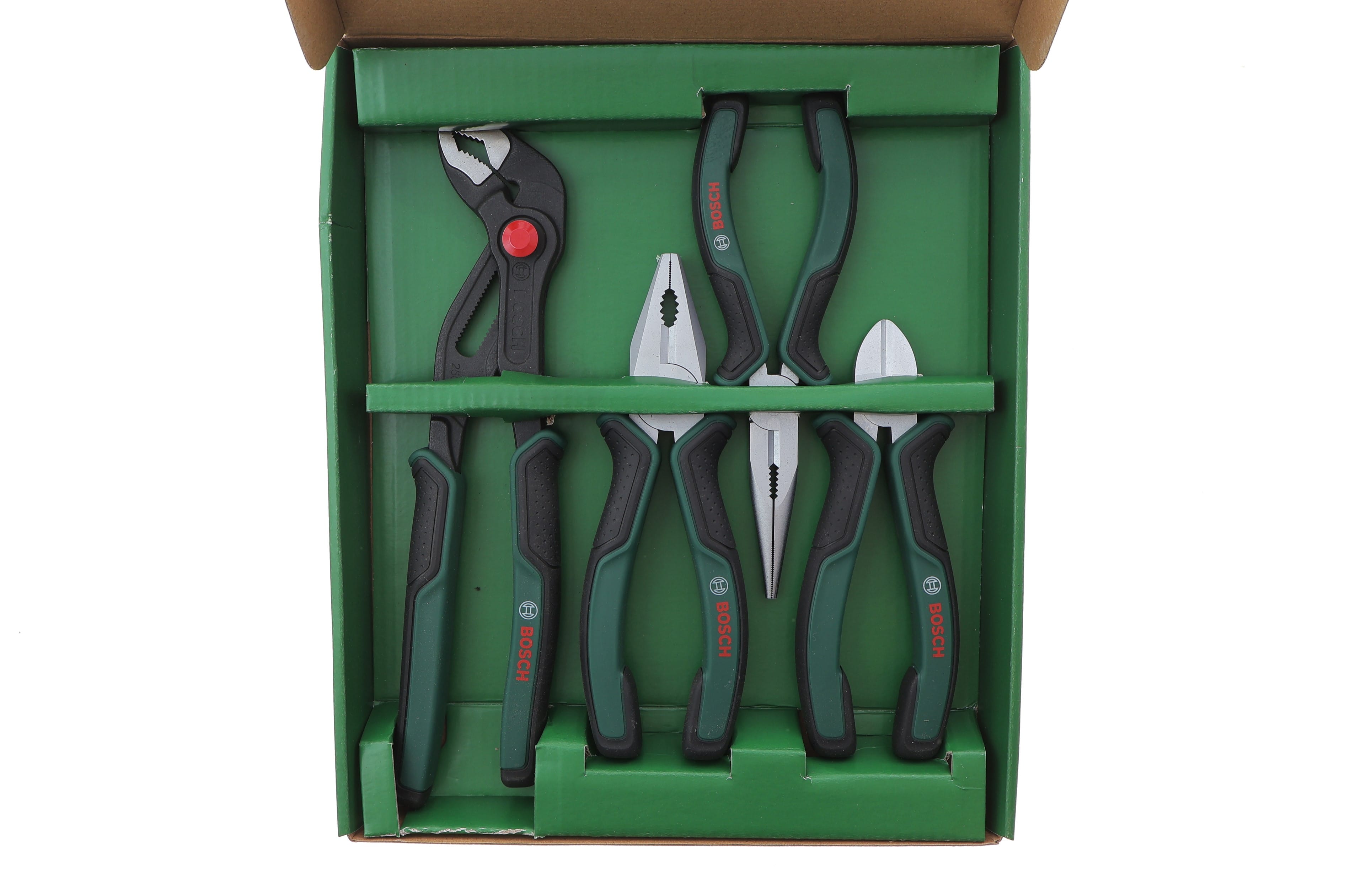 Product image of Плоскогубці Bosch 4 од.(комбіновані,бічні,посилені,для водяного насосу)