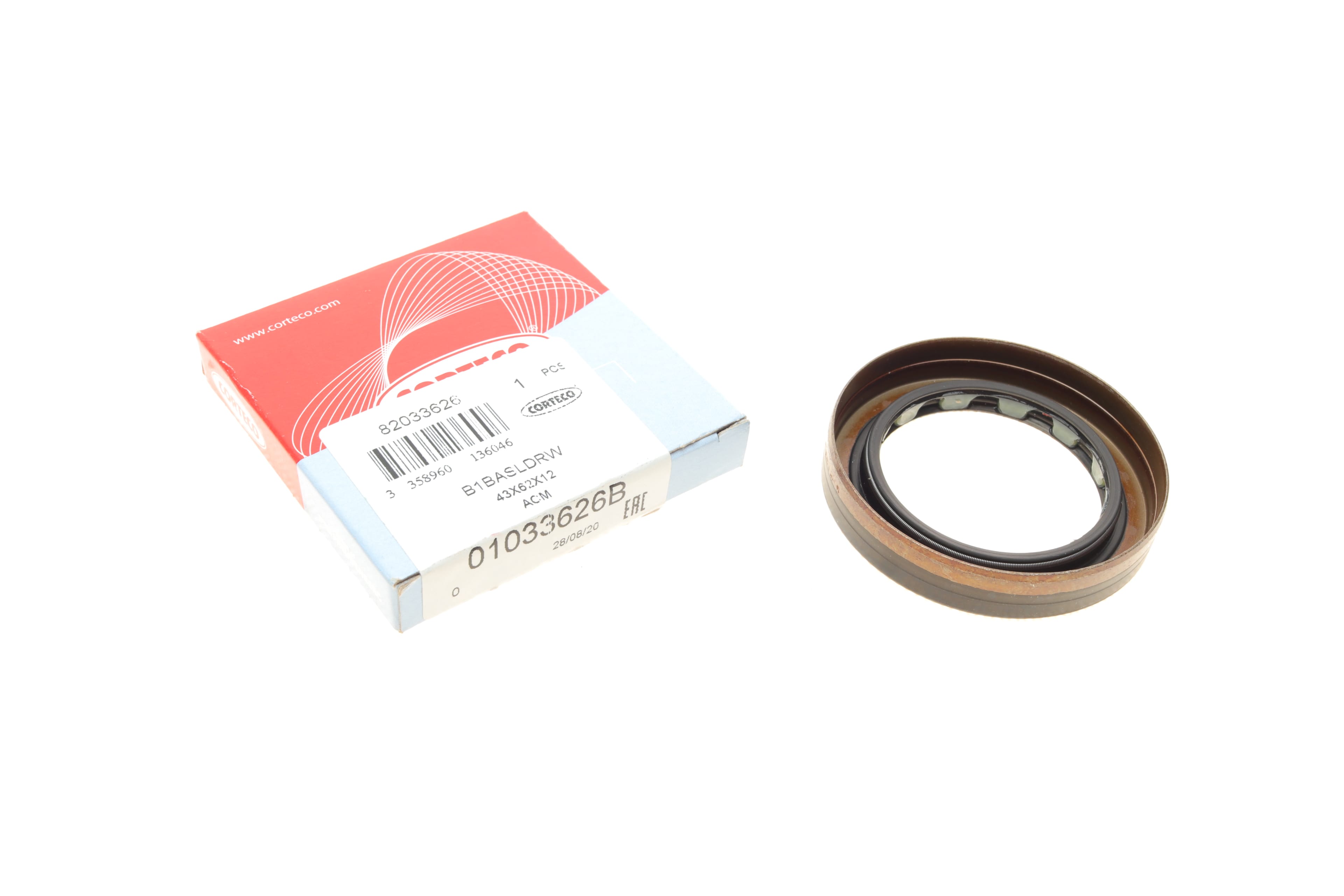 Product image of Сальник півосі Ford Escort/ Scorpio/ Sierra 1.3-2.9 -98 (43x62x12/8)