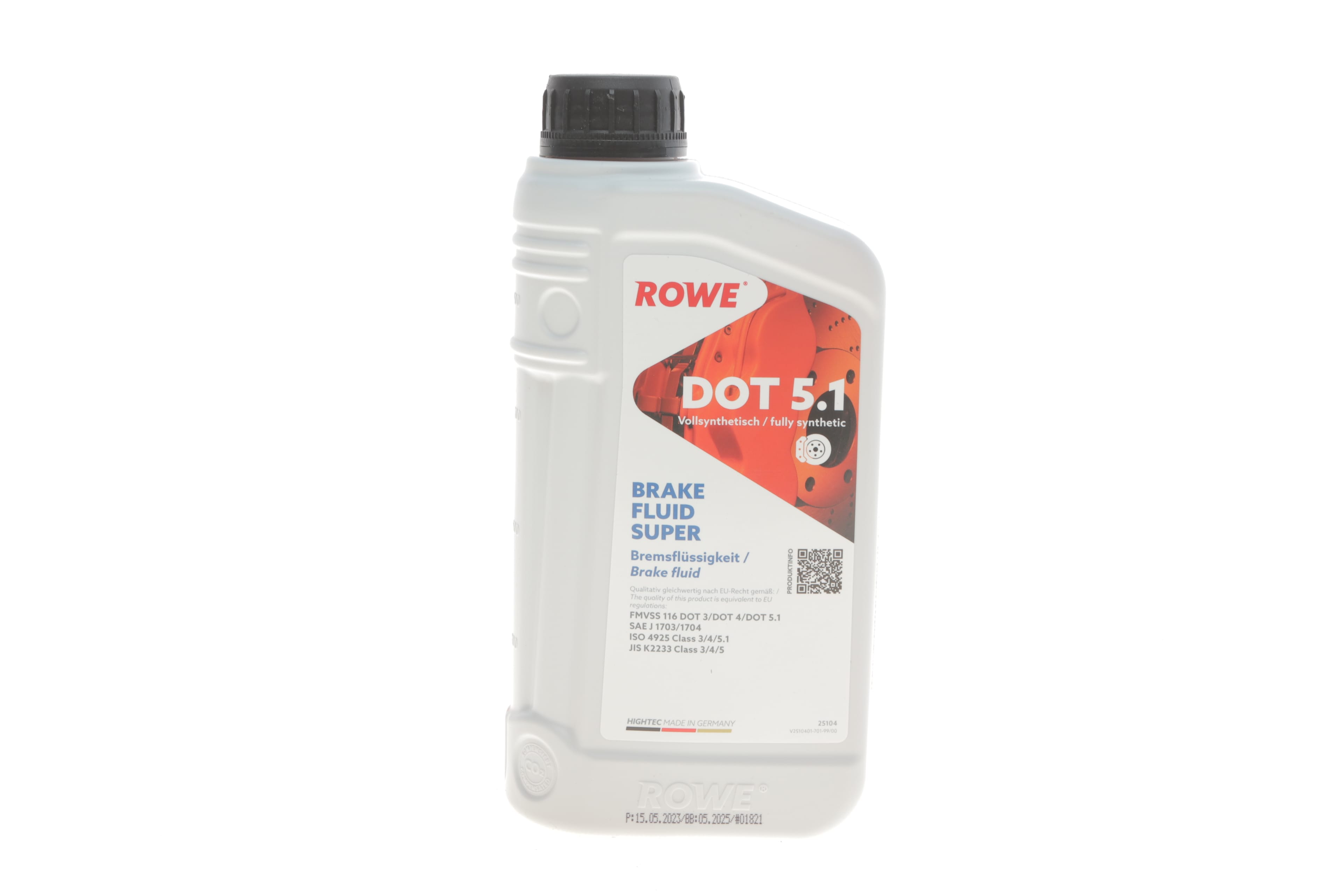 Product image of Рідина гальмівна HIGHTEC BRAKE FLUID SUPER DOT 5.1 (1L)