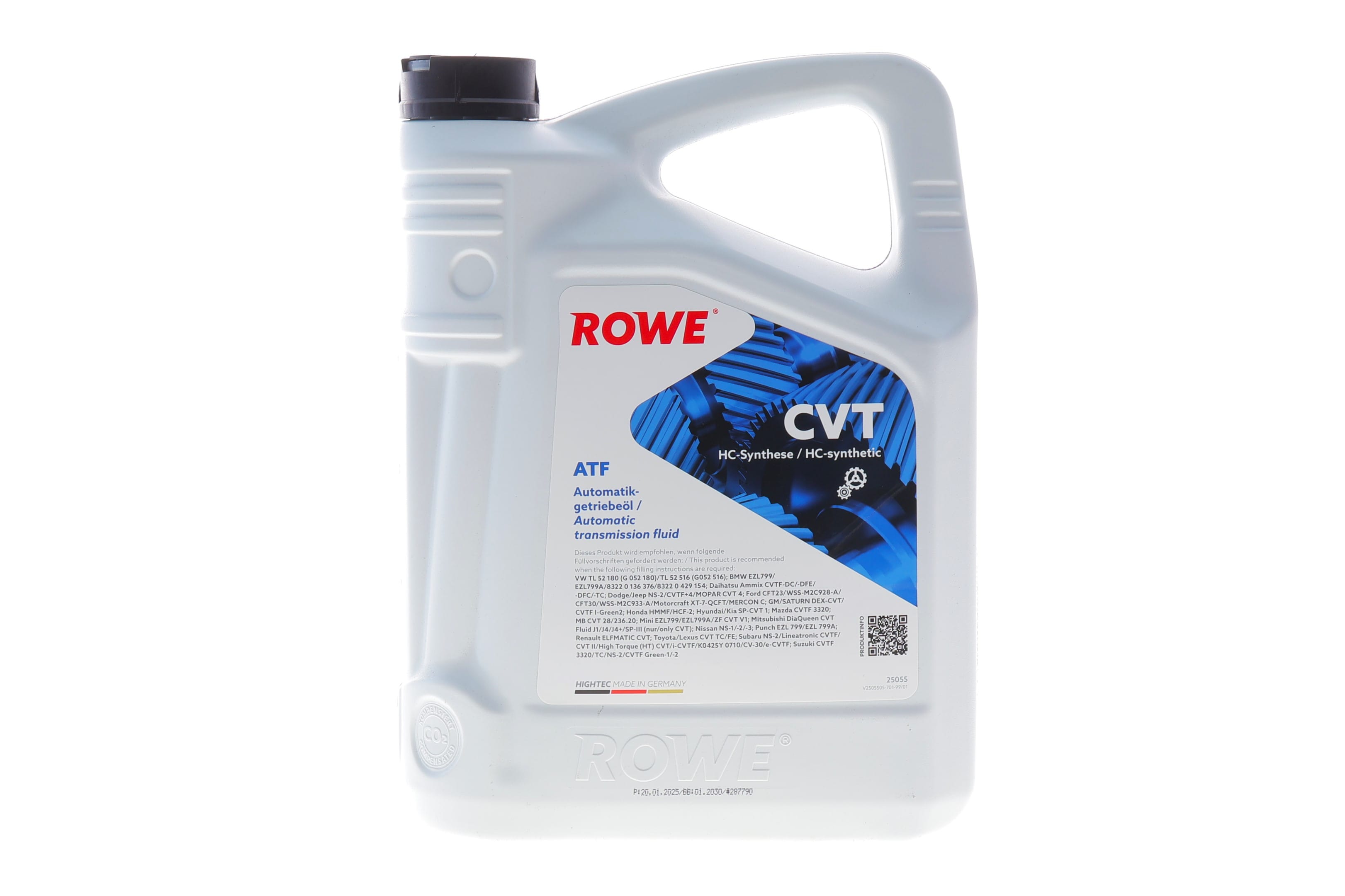 Product image of Олива трансмісійна HIGHTEC ATF CVT (5L) VW G 052 180/G052 516/BMW EZL799/EZL799A) (коричневий)