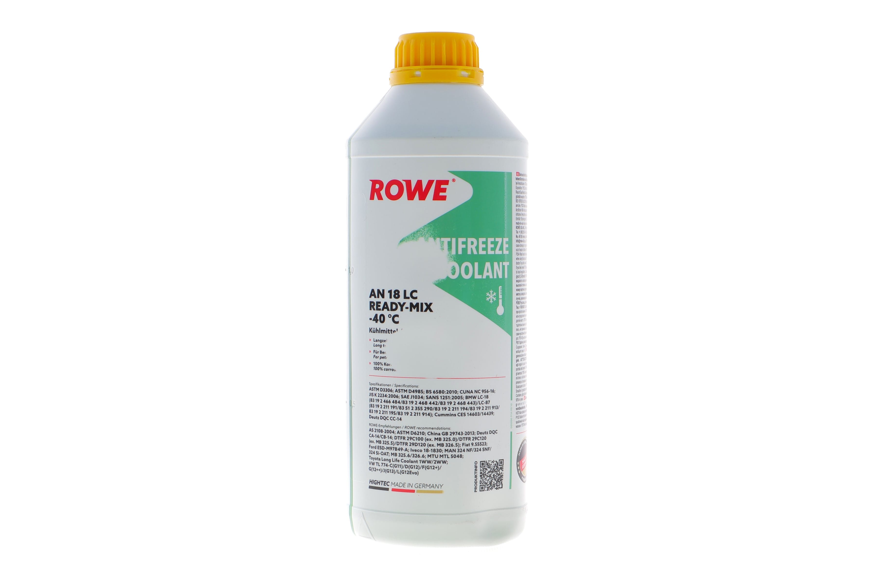 Product image of Антифриз (зелений) 1.5L HIGHTEC ANTIFREEZE COOLANT AN 18 LC READY-MIX (-40°C)