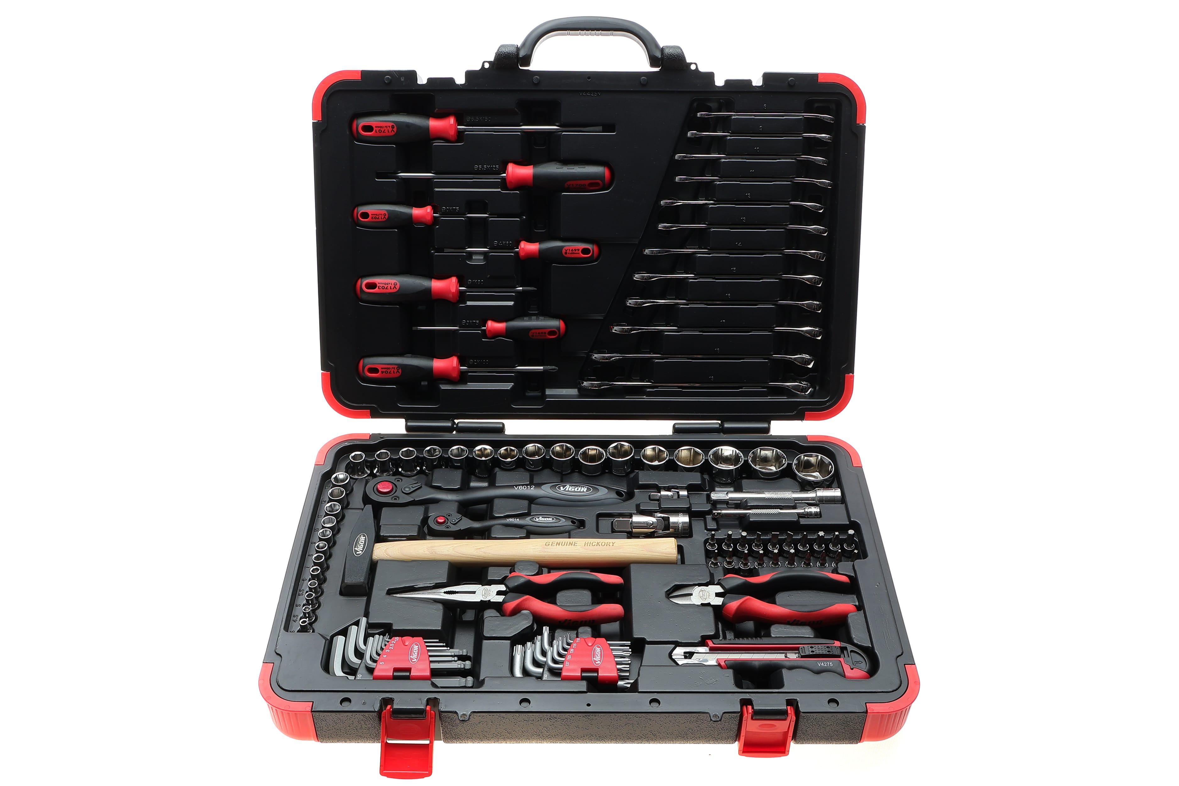 Product image of Набір інструментів комбінований 1/2", 1/4" (головки, головки зі вставкою) 95 од. (хромовані)