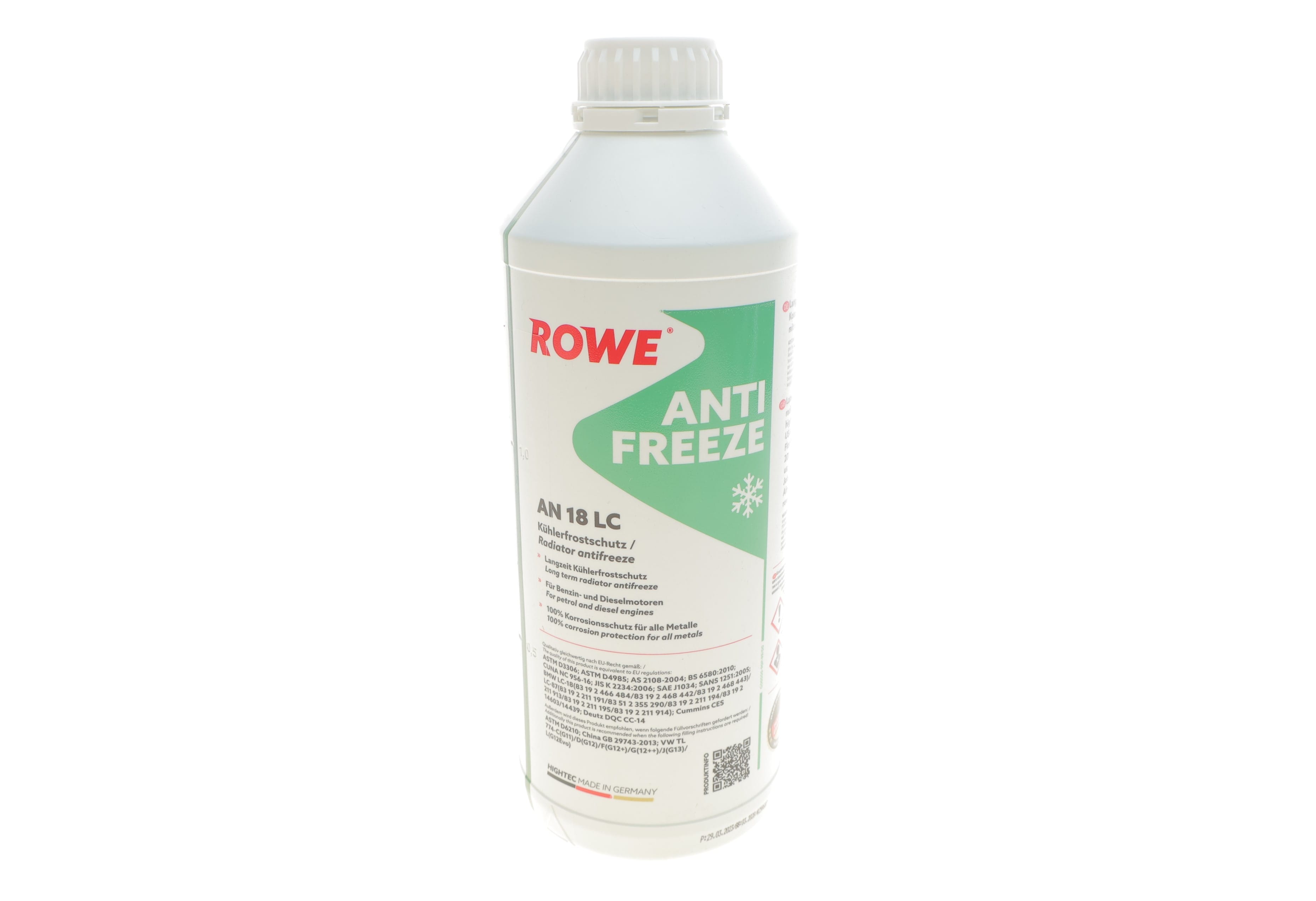 Product image of Антифриз (зелений) 1.5L HIGHTEC ANTIFREEZE COOLANT AN 18 LC (1:1=-37°C) (концентрат)