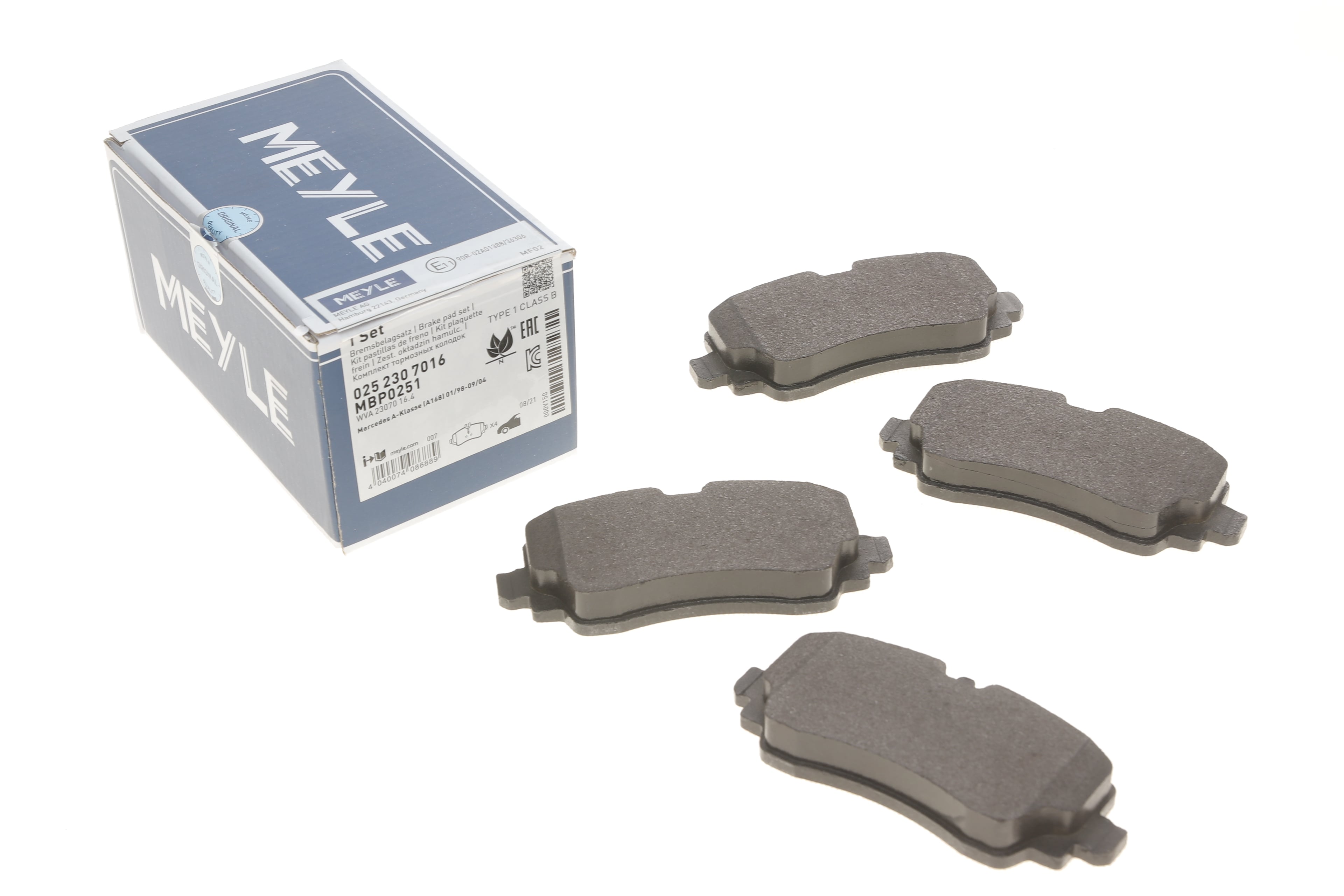 Product image of Колодки гальмівні (передні) MB A-class (W168) 97-04