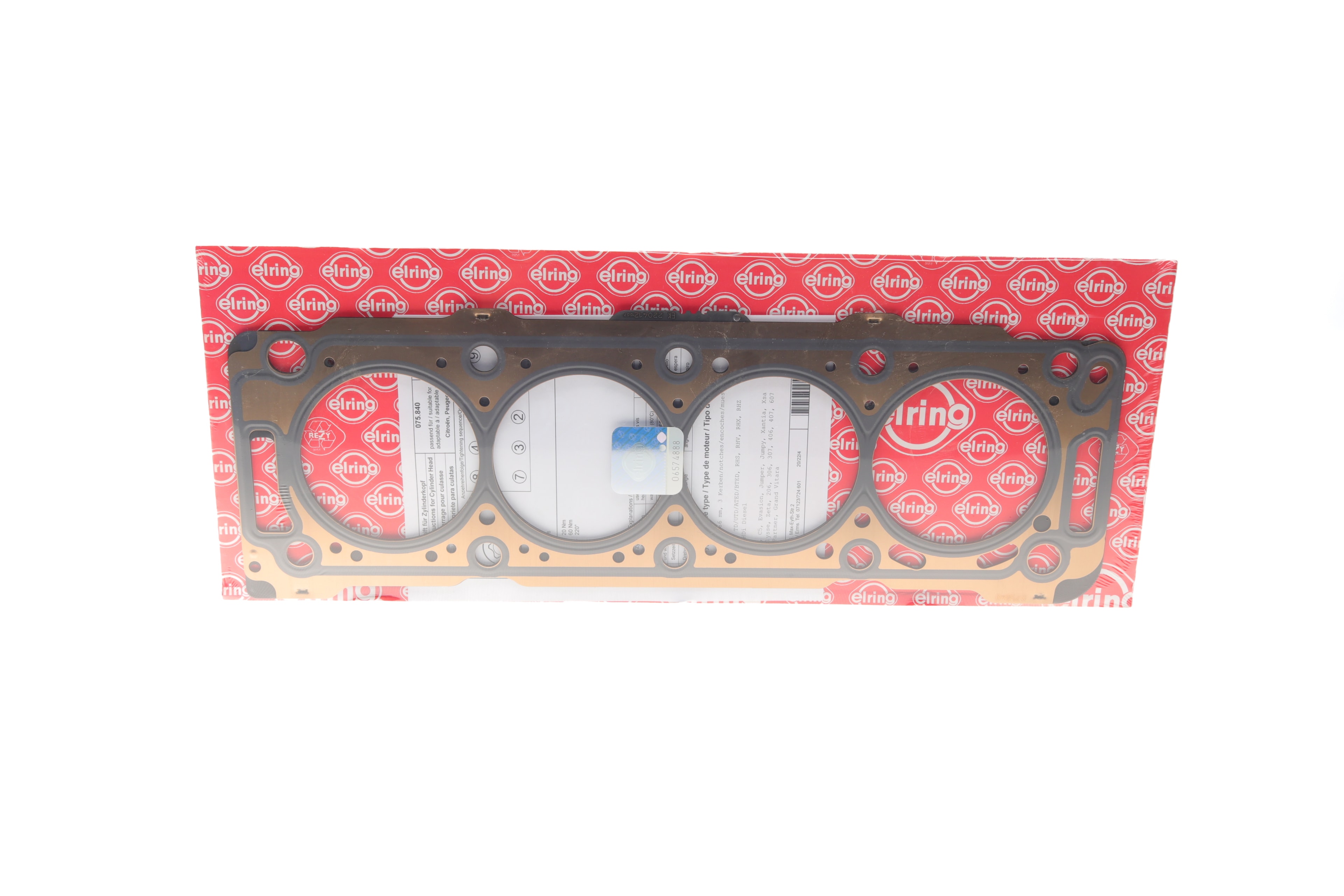 Прокладка ГБЦ Fiat Ducato/Citroen Berlingo 2.0JTD/HDI 01- (3 метки) - 1