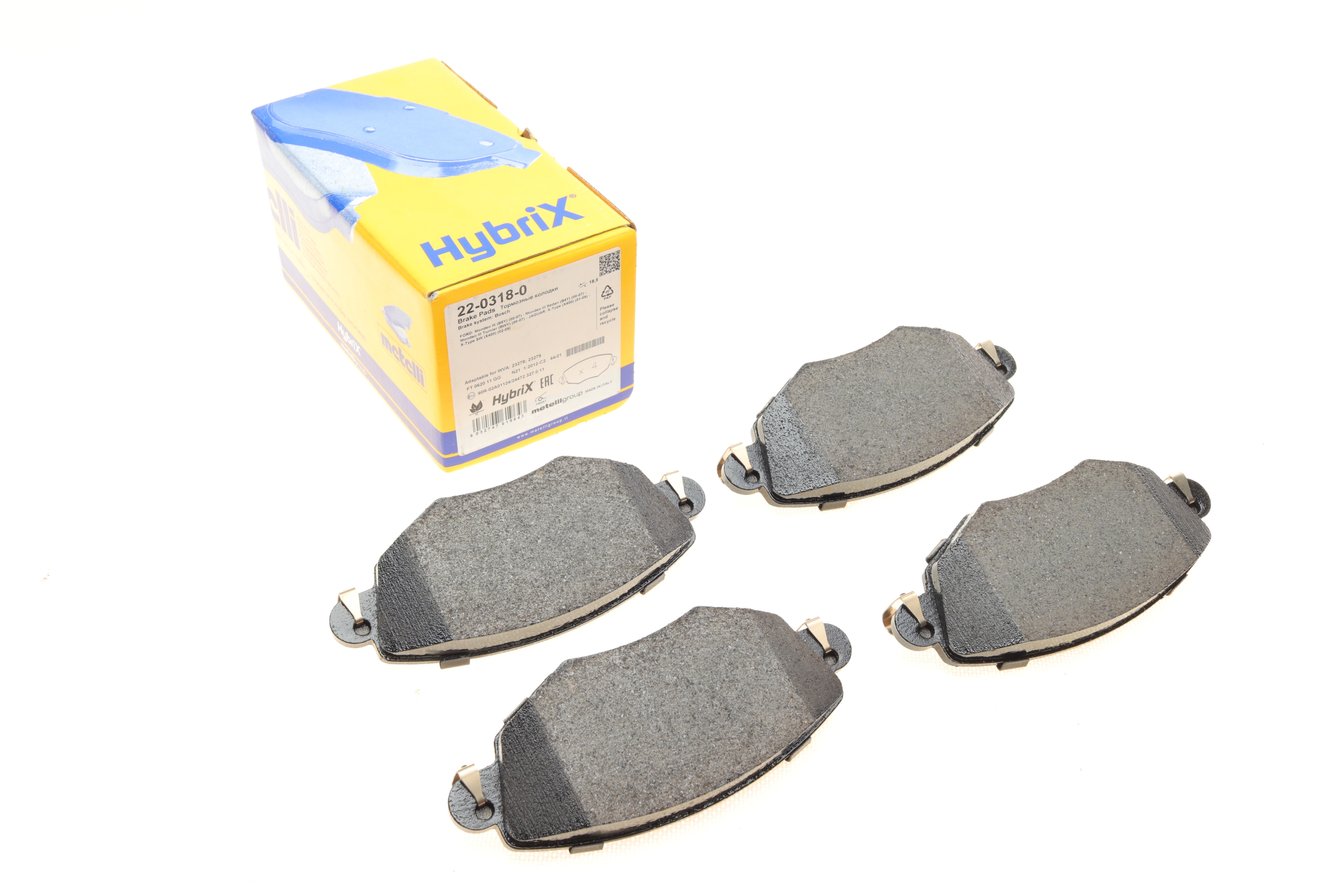 Колодки гальмівні (передні) Ford Mondeo III 00-07/Jaguar X-Type 01-09 - 1