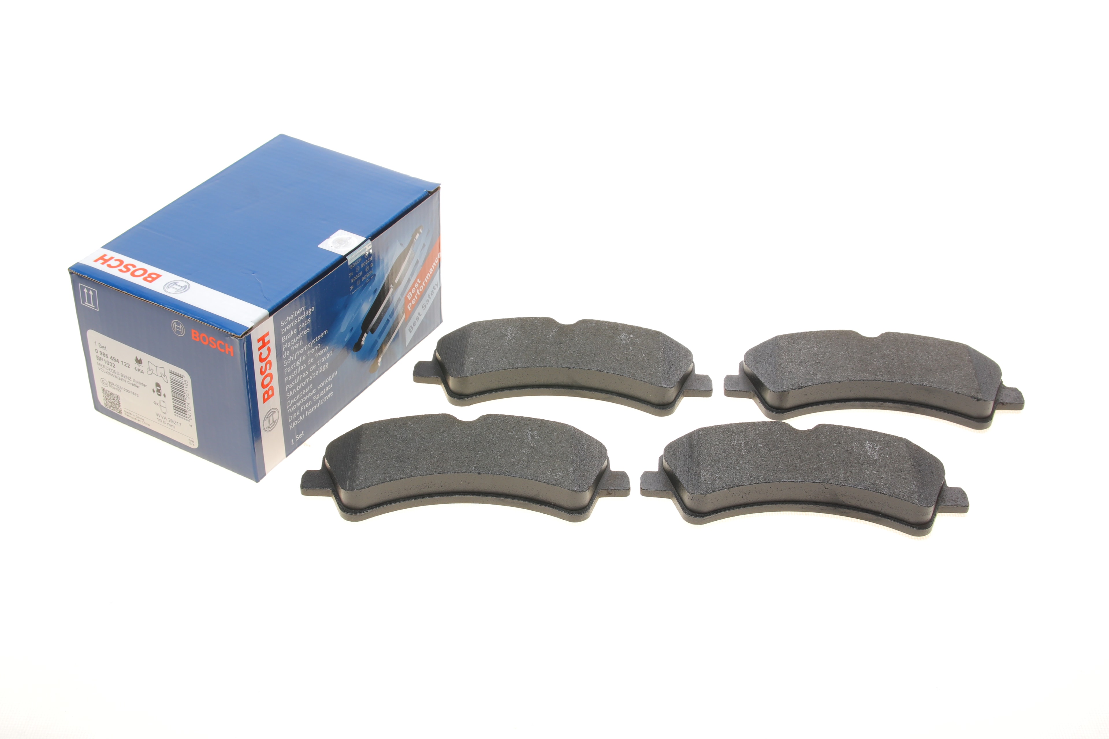 Колодки гальмівні (задні) MB Sprinter 509-519 CDI/VW Crafter 50 06- (спарка) - 1