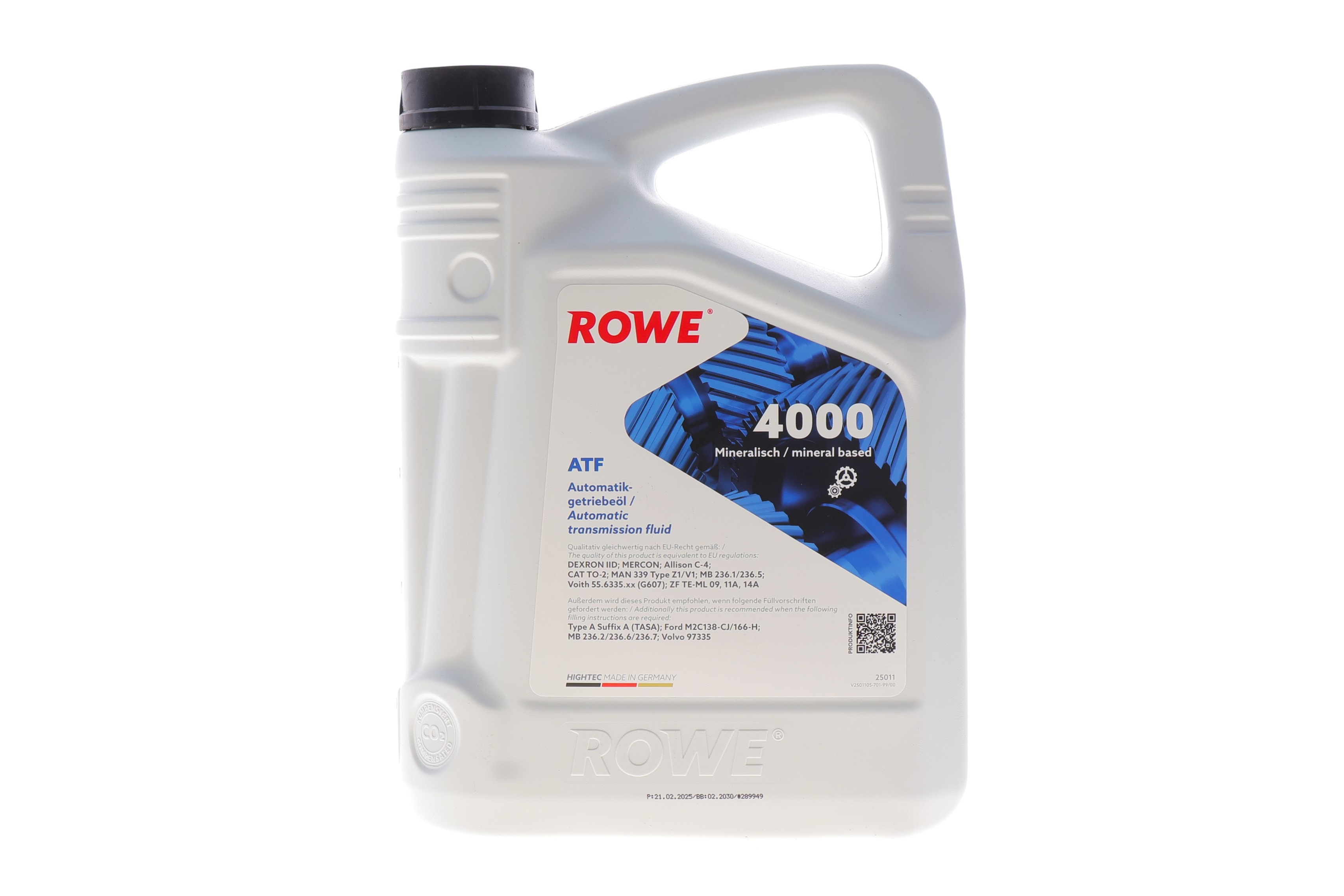 Олива HIGHTEC ATF 4000 (5L) Dexron II (червоний) - 1