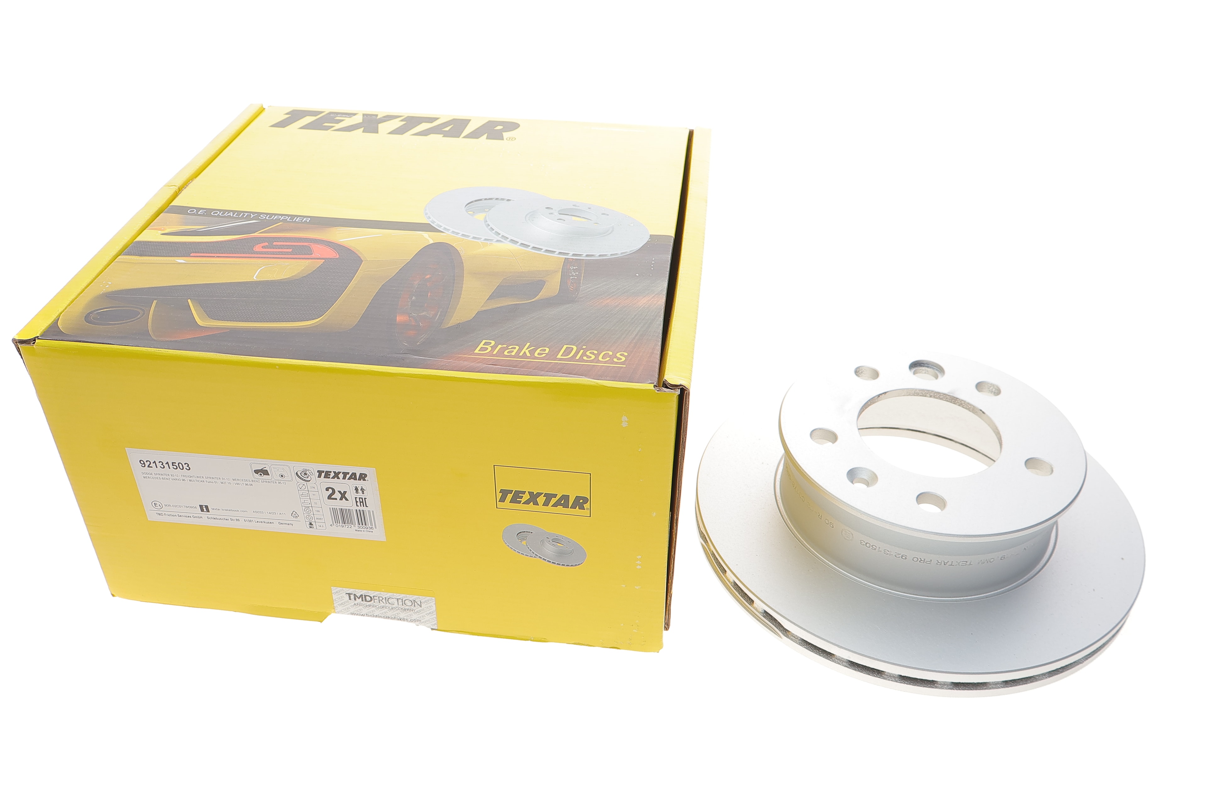 Диск гальмівний (передній) MB Sprinter 208-416 96- (276x22) PRO - 1