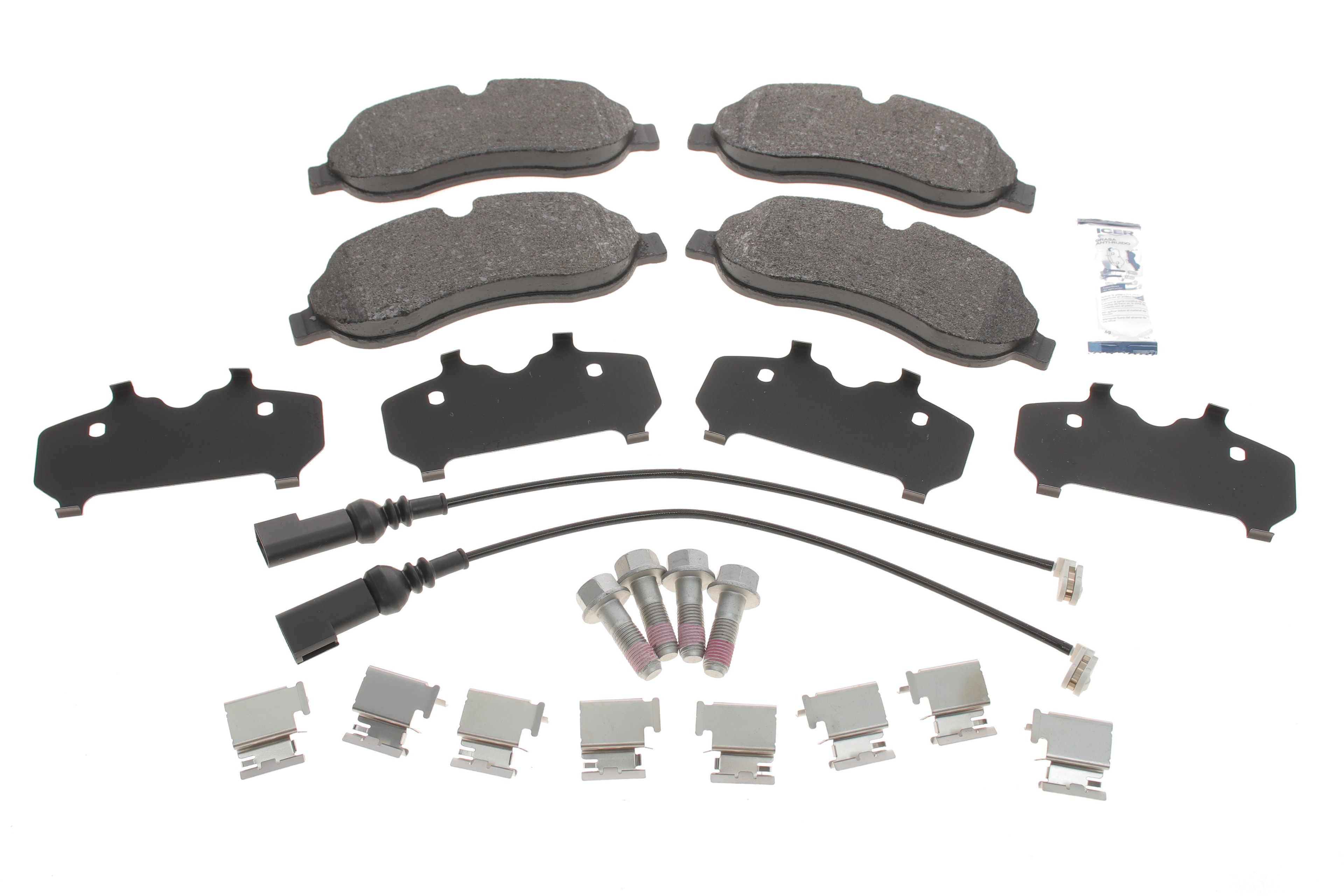 Колодки гальмівні (передні) Ford Tourneo Custom/Transit Custom/Transit V363 12- (+датчики) (спарка) - 1