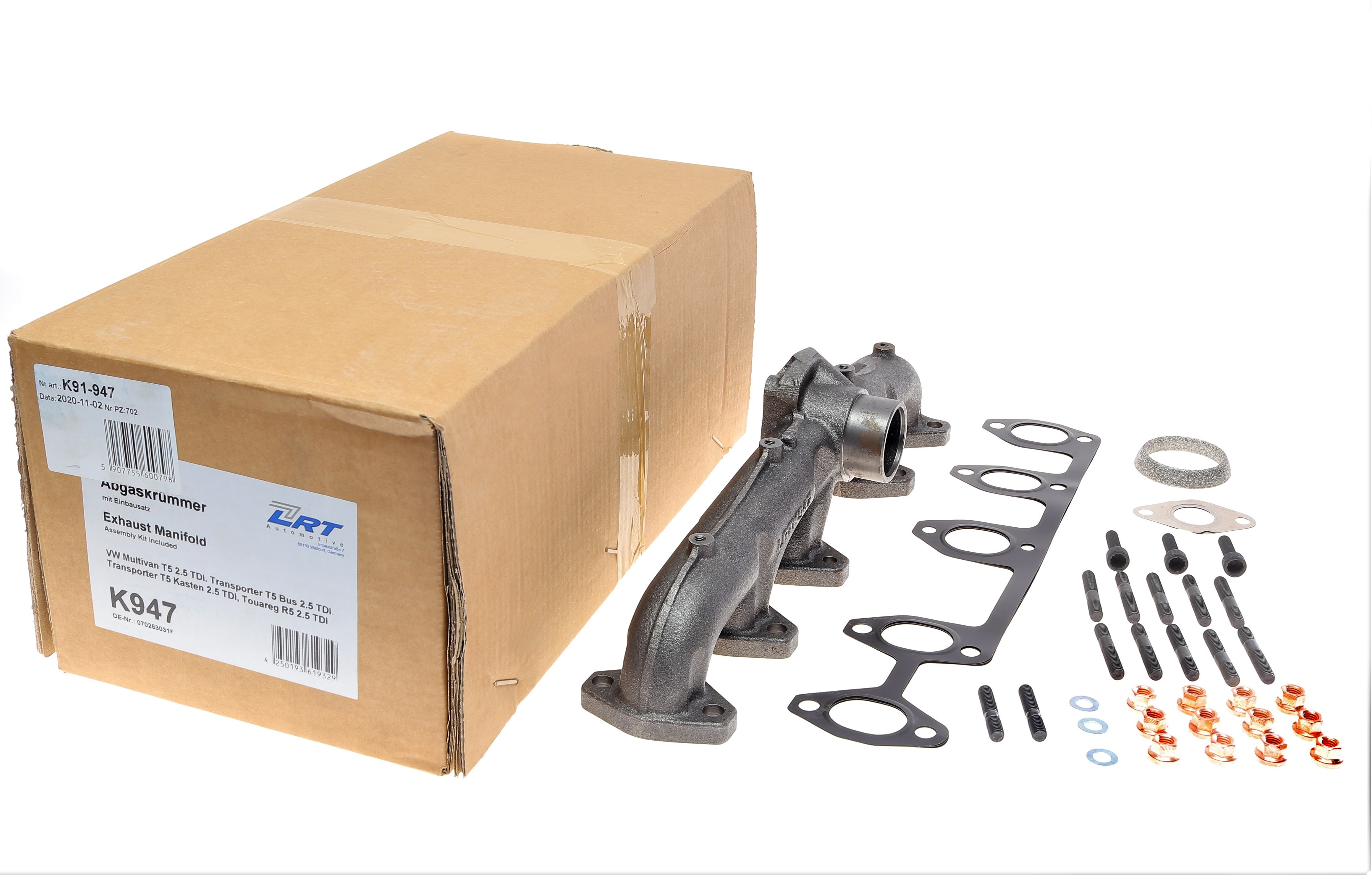 Колектор випускний VW T5 2.5TDI 03- - 1