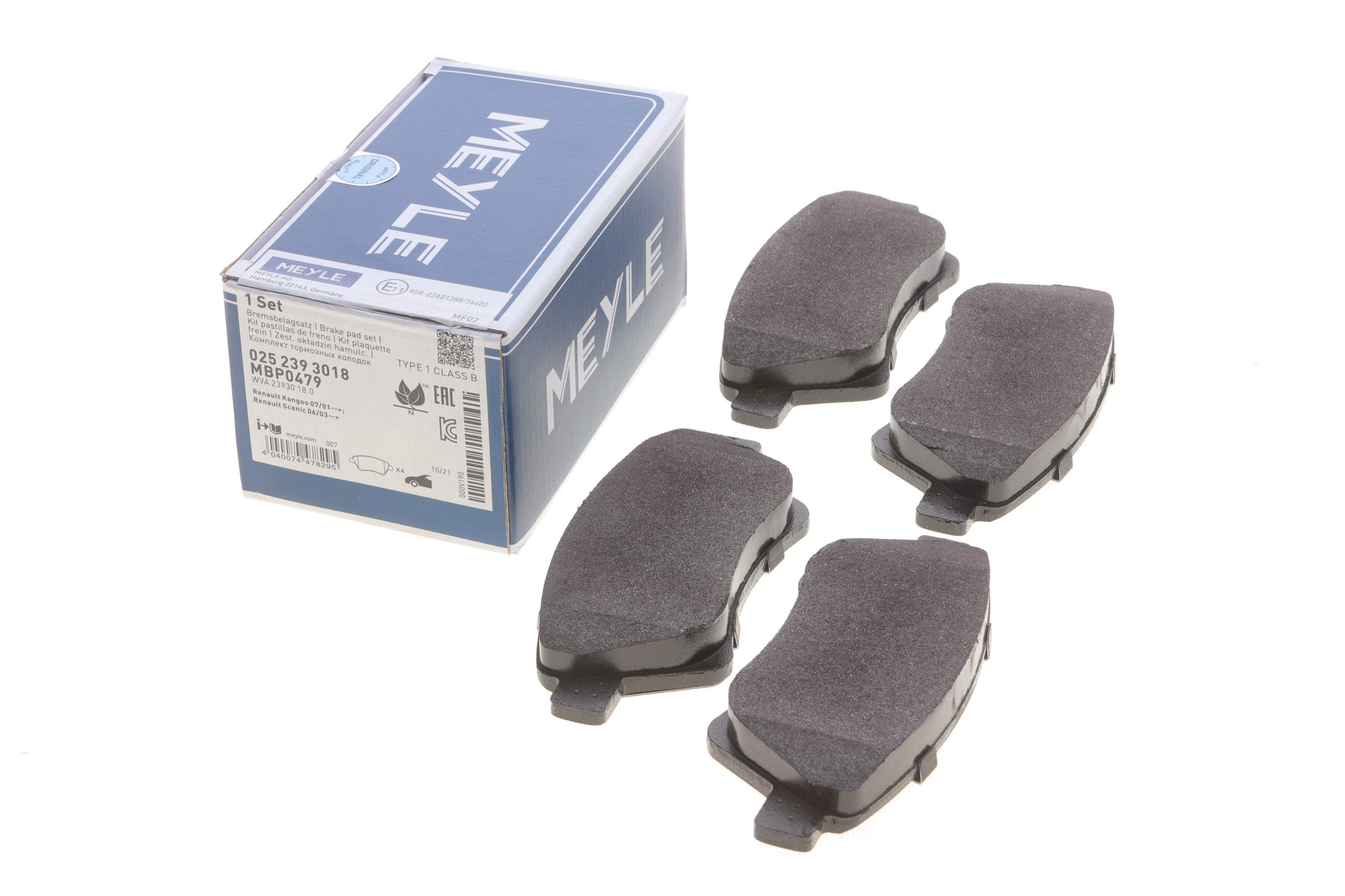 Колодки гальмівні (передні) Renault Kangoo 4x4 01- - 1