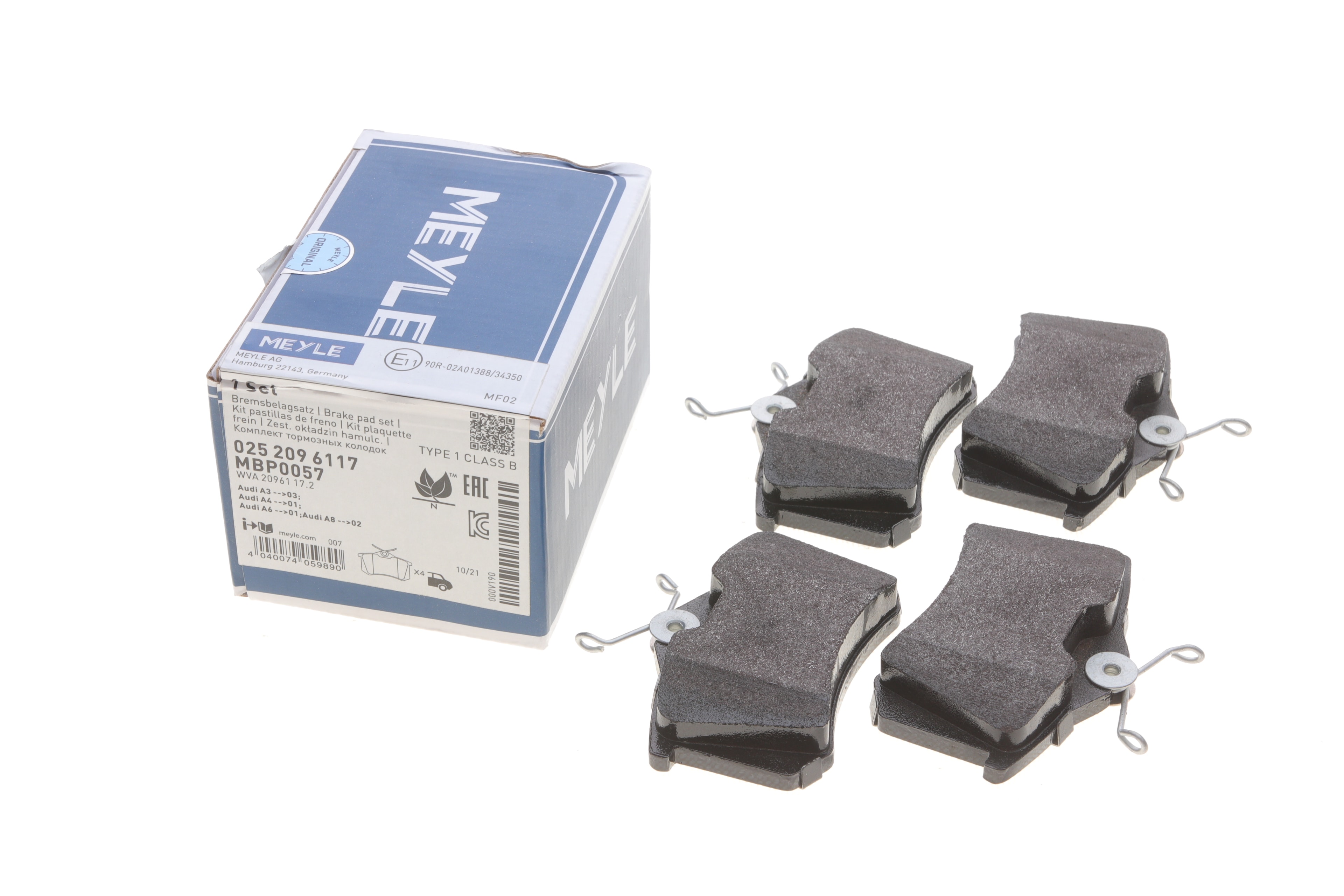 Колодки гальмівні (задні) VW Caddy III 04-/Peugeot 308 07-/Citroen C4 04- (87.1x52.8x17.2) - 1