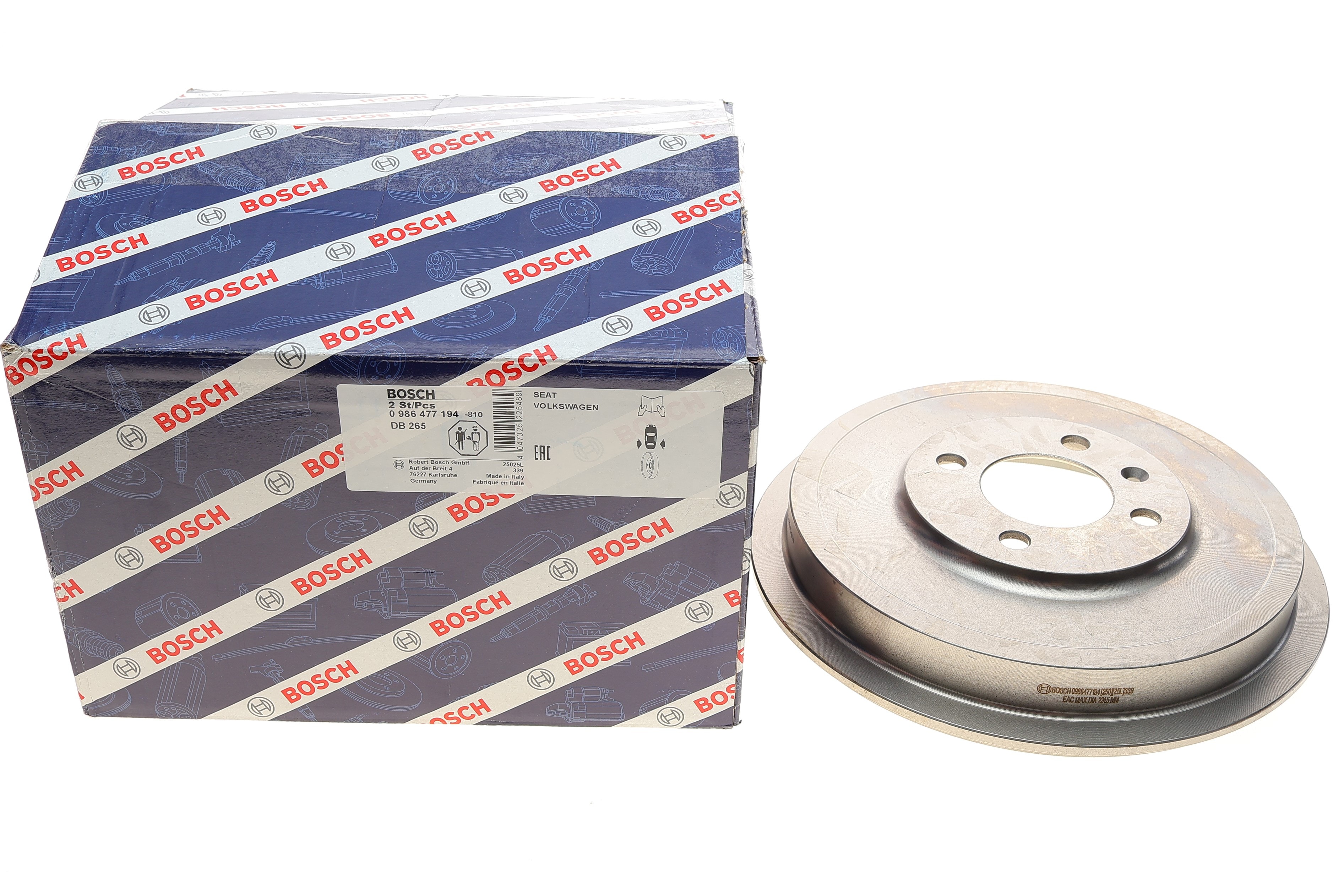 Барабан гальмівний (задній) VW Caddy II 95-04 - 1