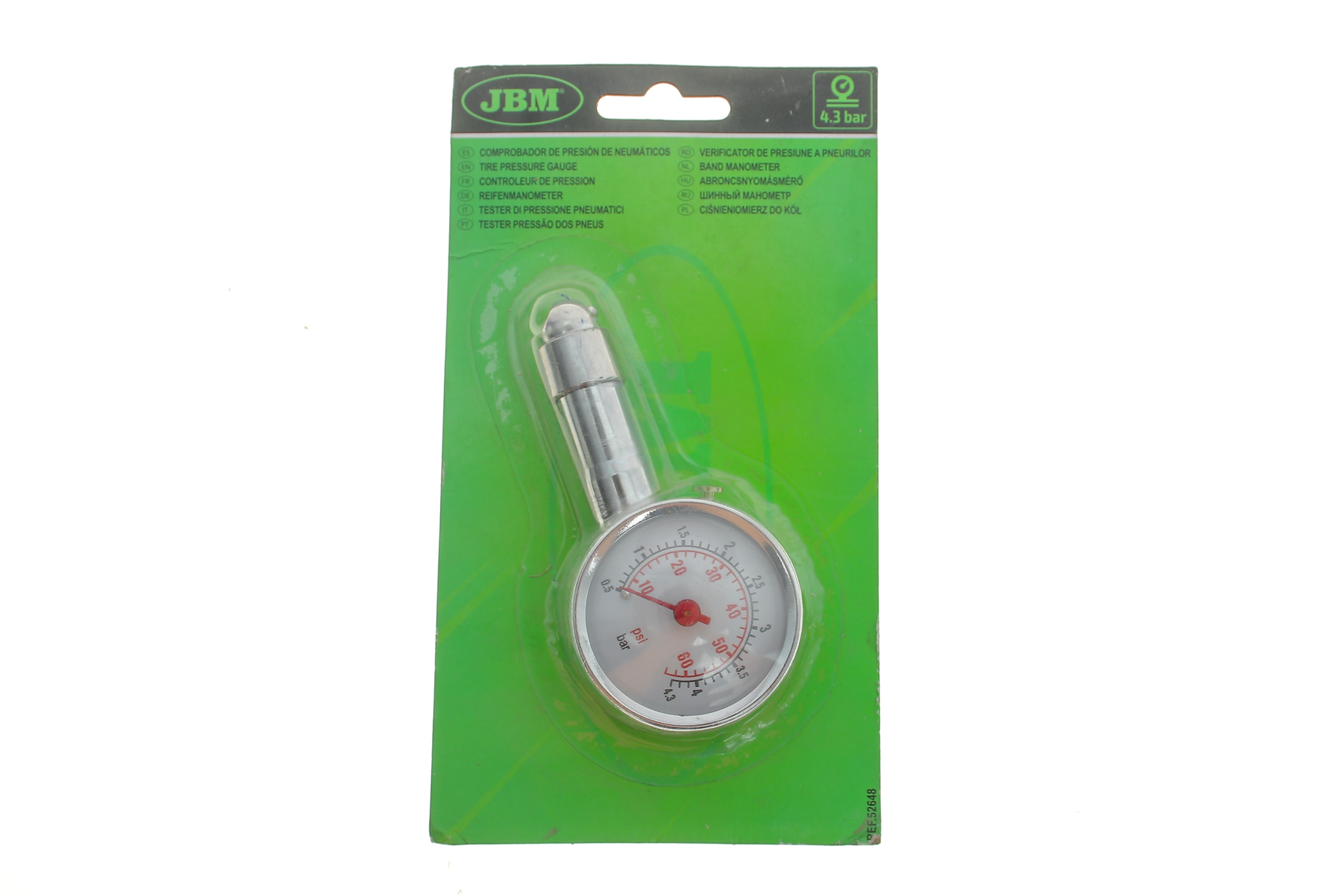 Манометр для шин аналоговий 4,3 бар - 1