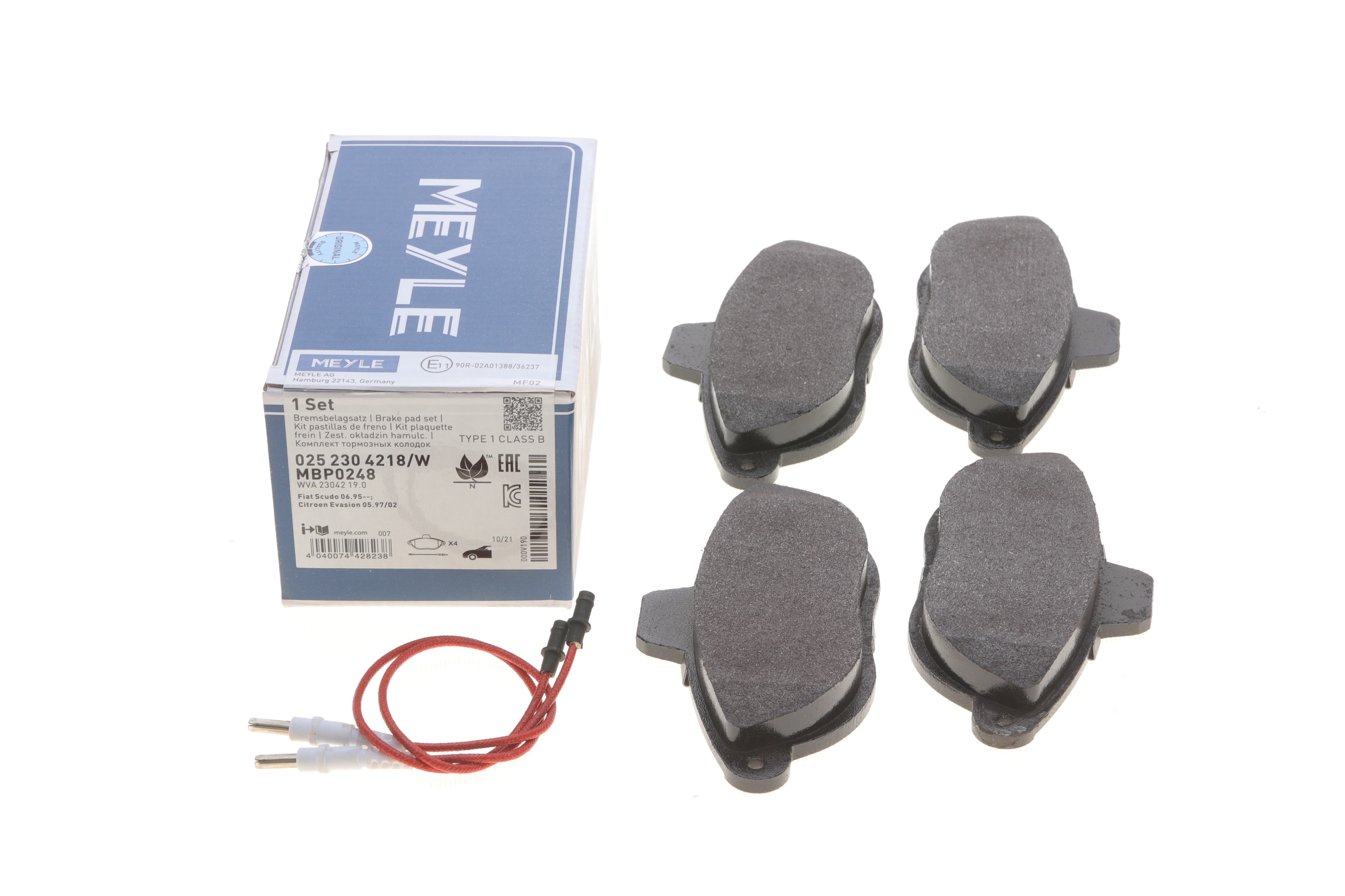 Колодки гальмівні (передні) Fiat Scudo/Peugeot Expert 96- (з датчиком) - 1