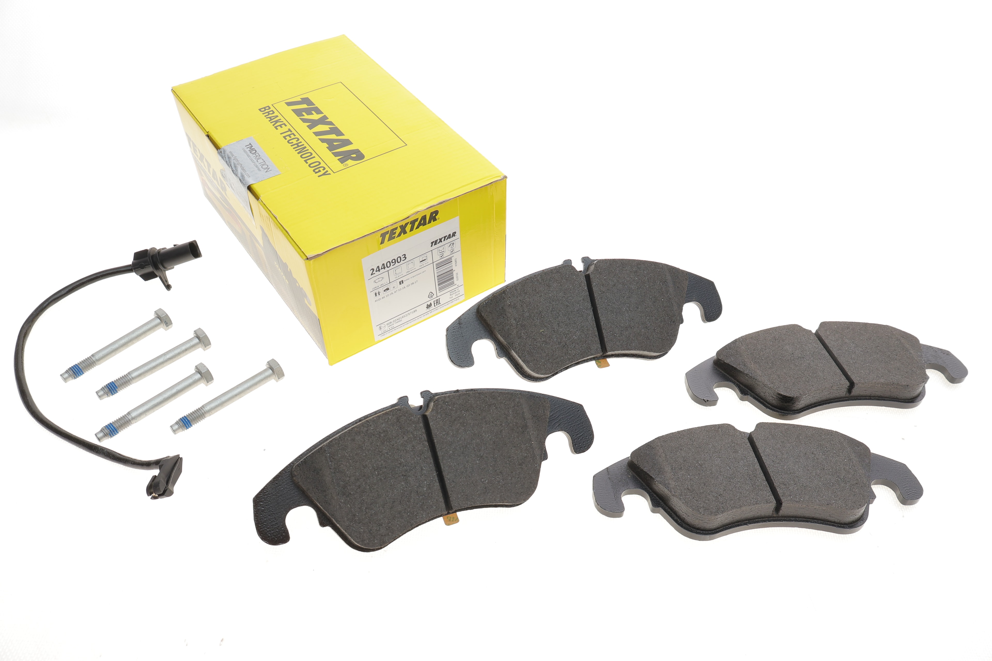 Колодки гальмівні (передні) Audi A6/A7/Q5 08- (TRW) (з датчиком) Q+ - 1