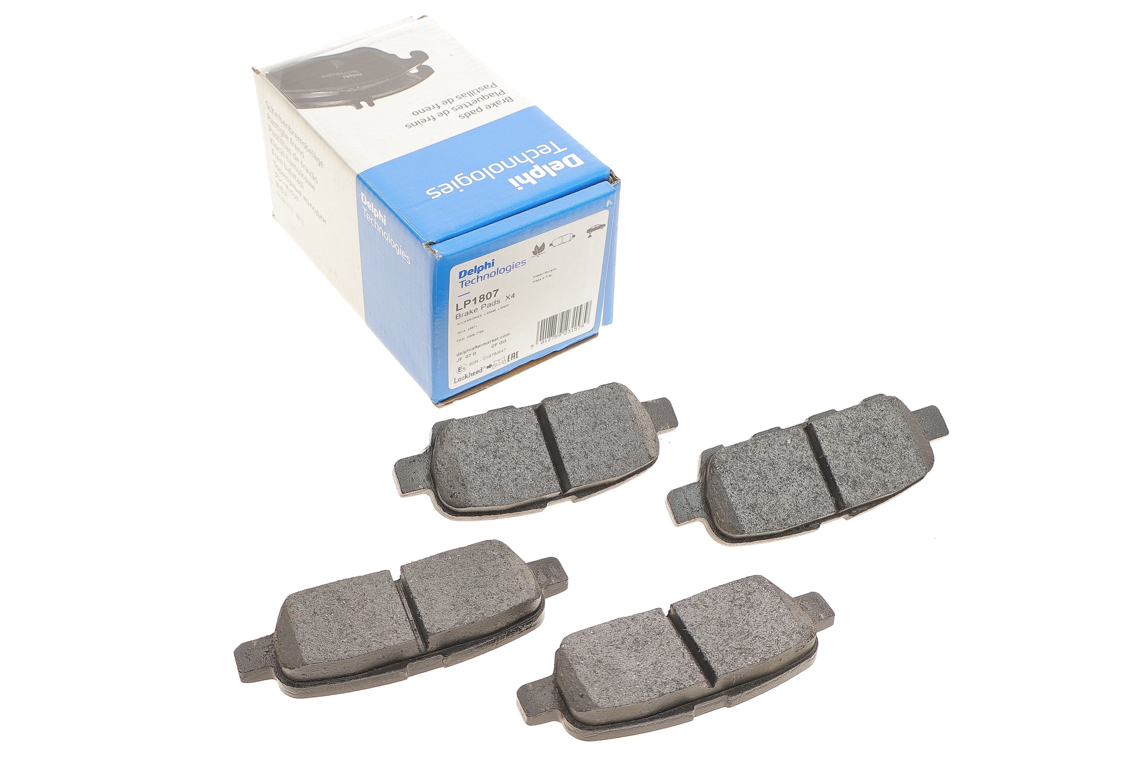 Колодки гальмівні (задні) Renault Koleos/Nissan Juke/Qashqai/X-Trail/Suzuki 08- (Akebono) - 1