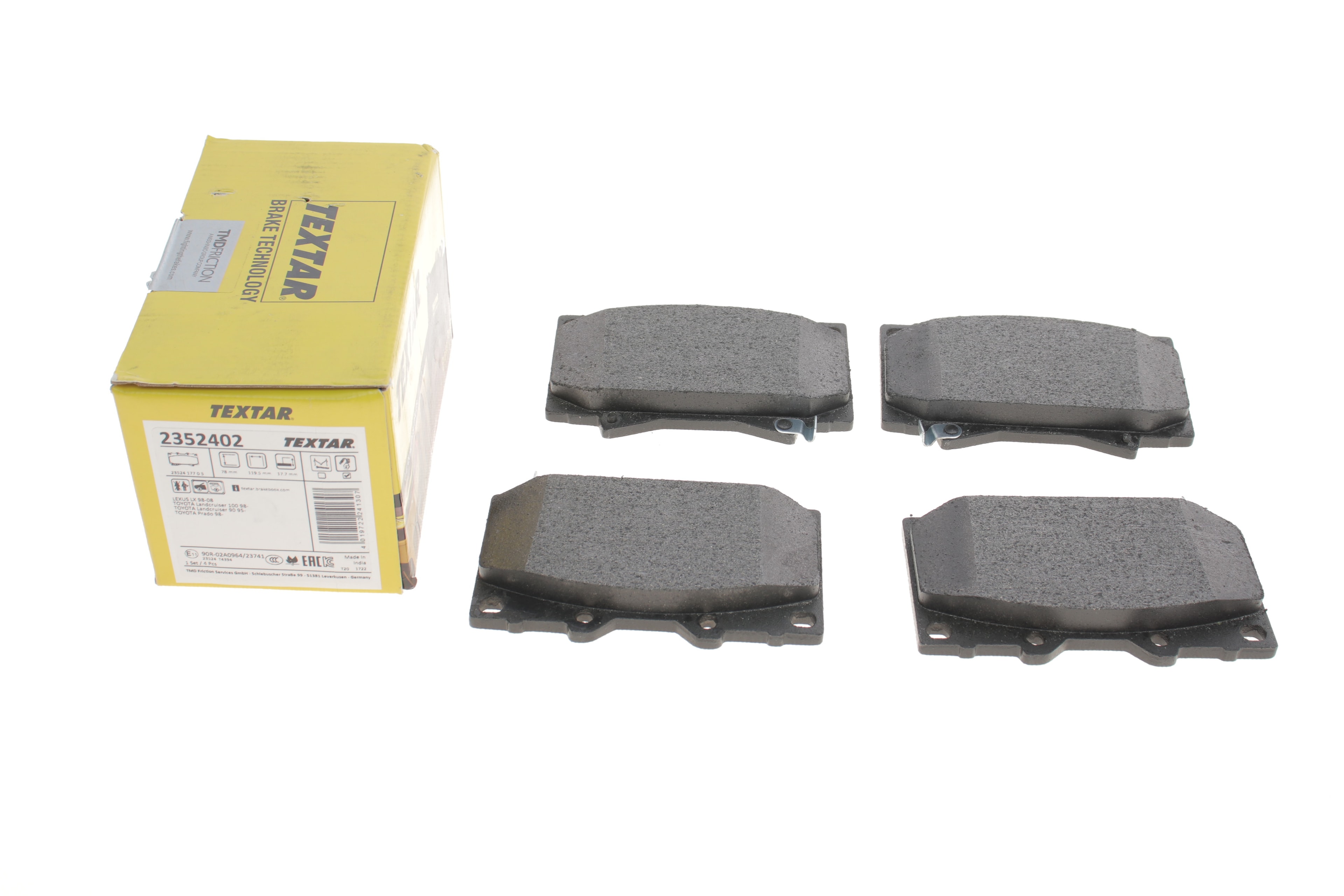 Колодки гальмівні (передні) Toyota Land Cruiser 90- (Sumitomo) - 1