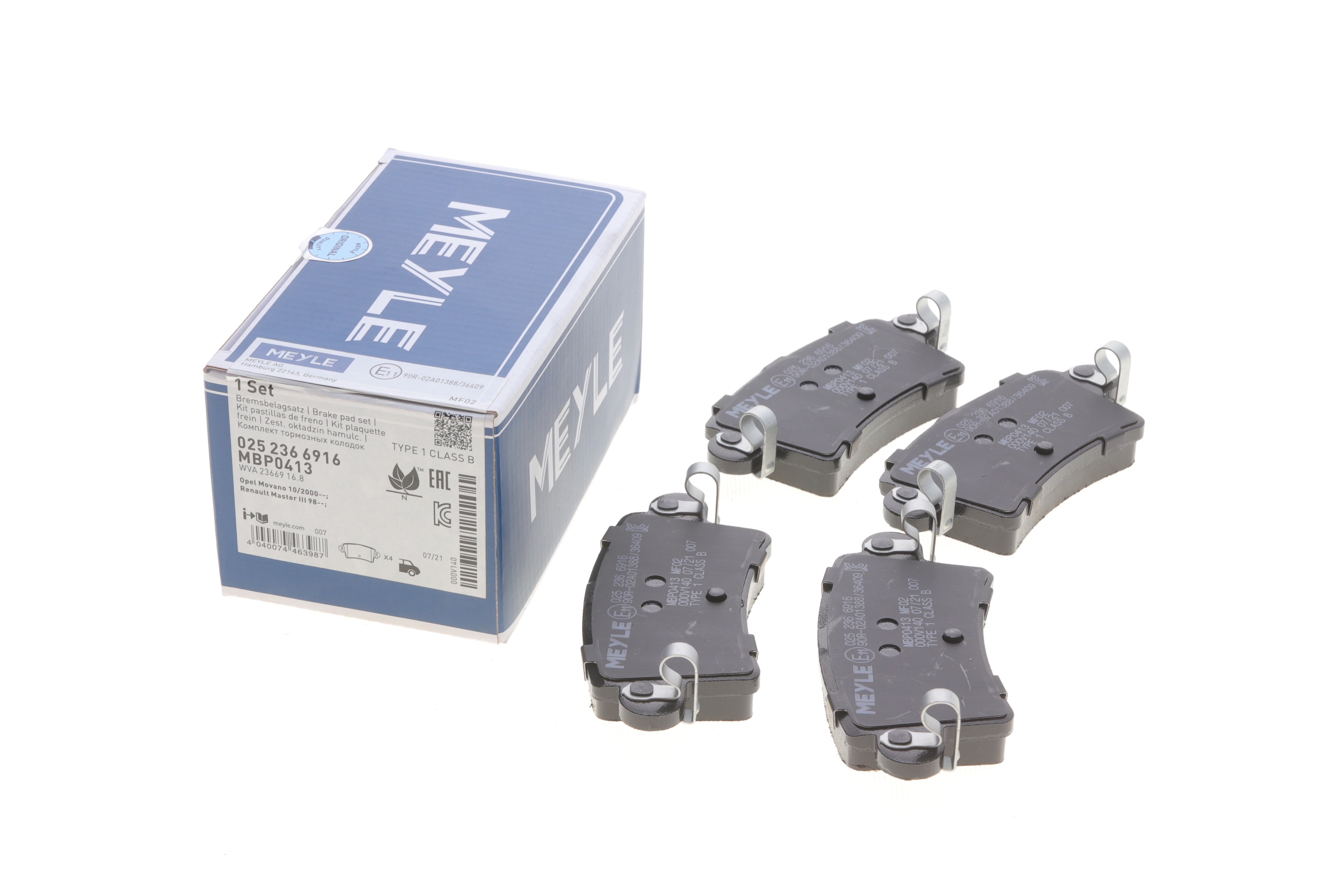 Колодки гальмівні (задні) Renault Master 98- - 1