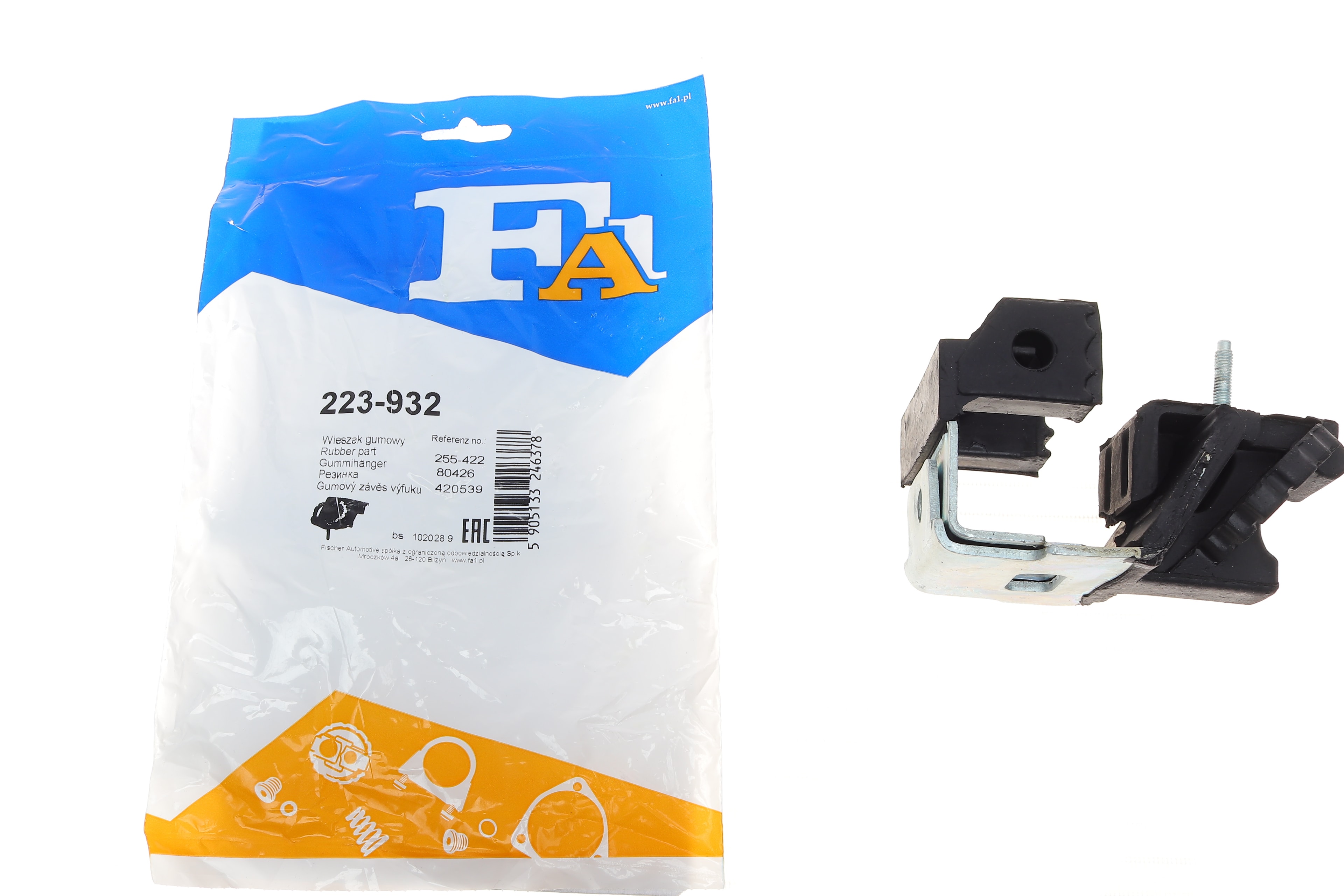 Кронштейн кріплення глушника Renault Espace IV 1.9-3.5 dCi 02- (гумометалевий) - 1