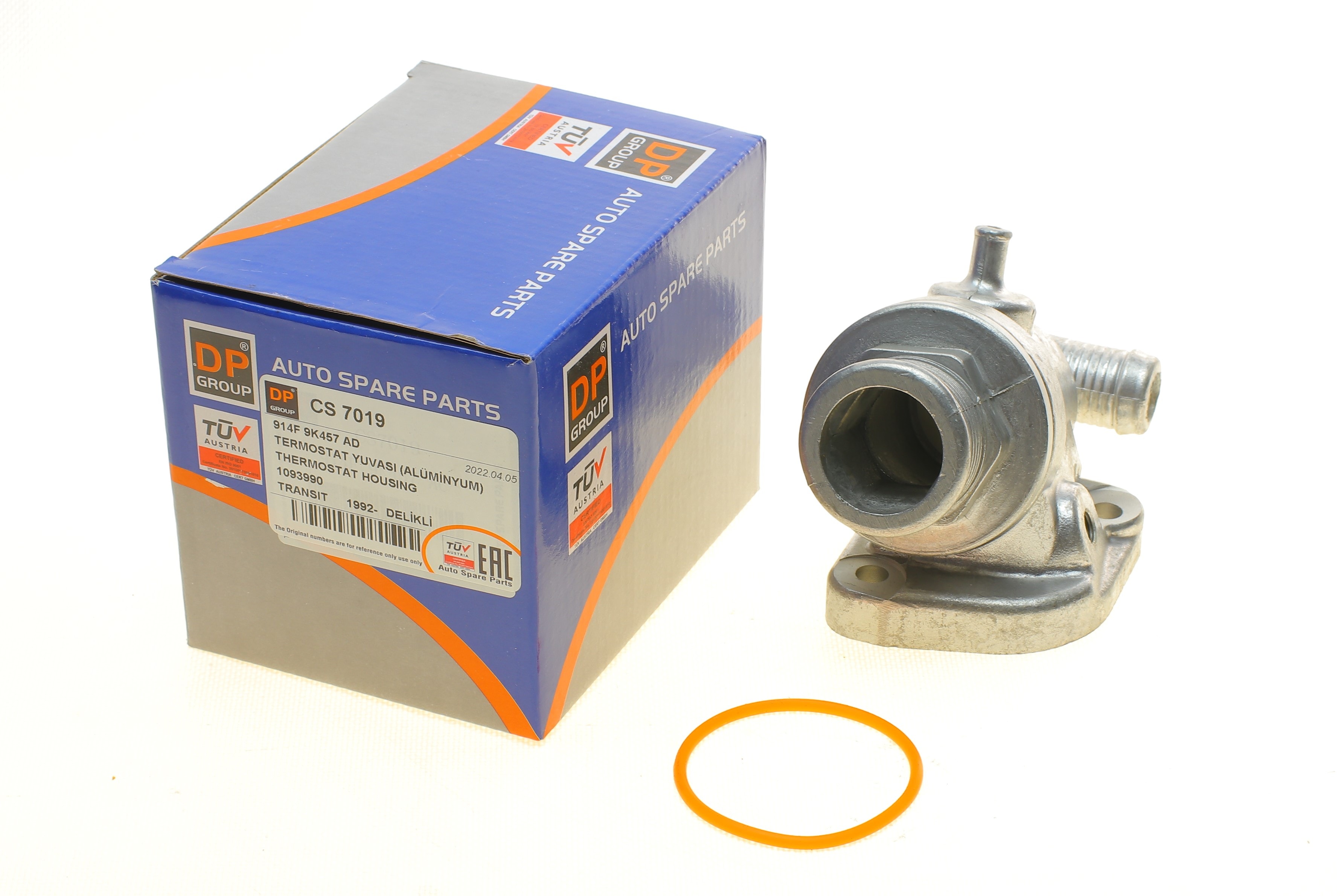 Корпус термостата Ford Transit 91- (залізний)(під датчик) - 1