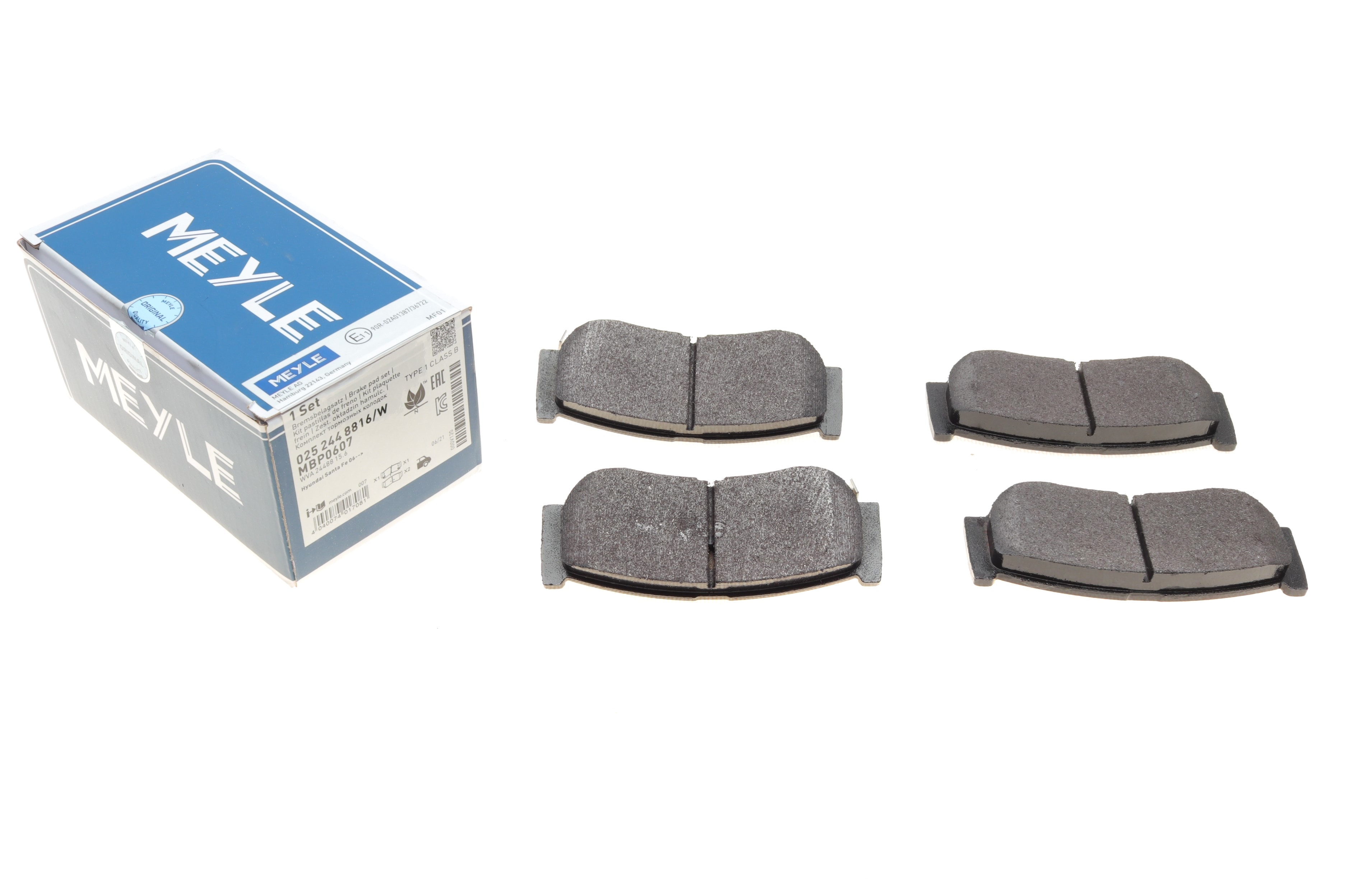 Колодки гальмівні (задні) Hyundai H-1 97-07/Santa Fe 05-15 - 1