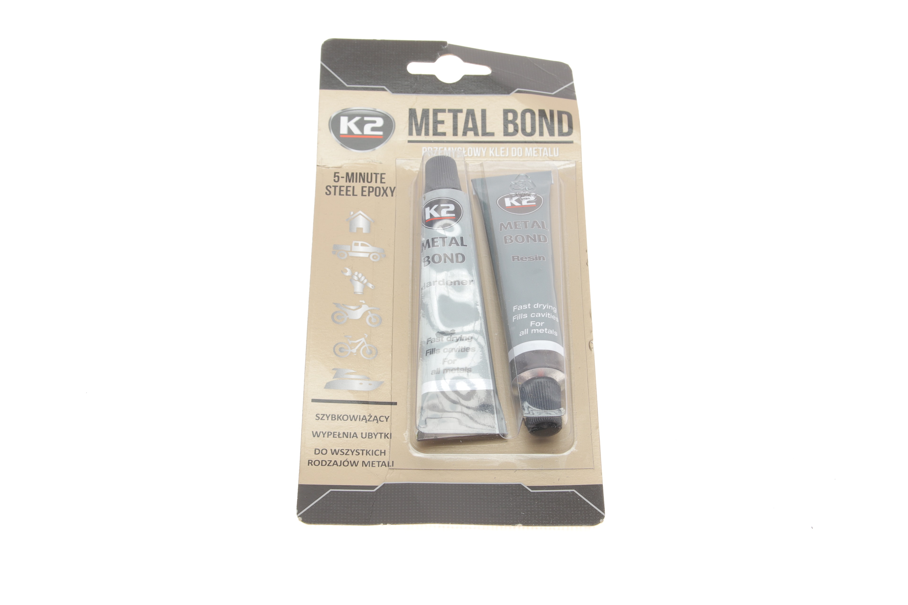 Клей двокомпонентний оксидний для металу Metal Bond (56g) - 1