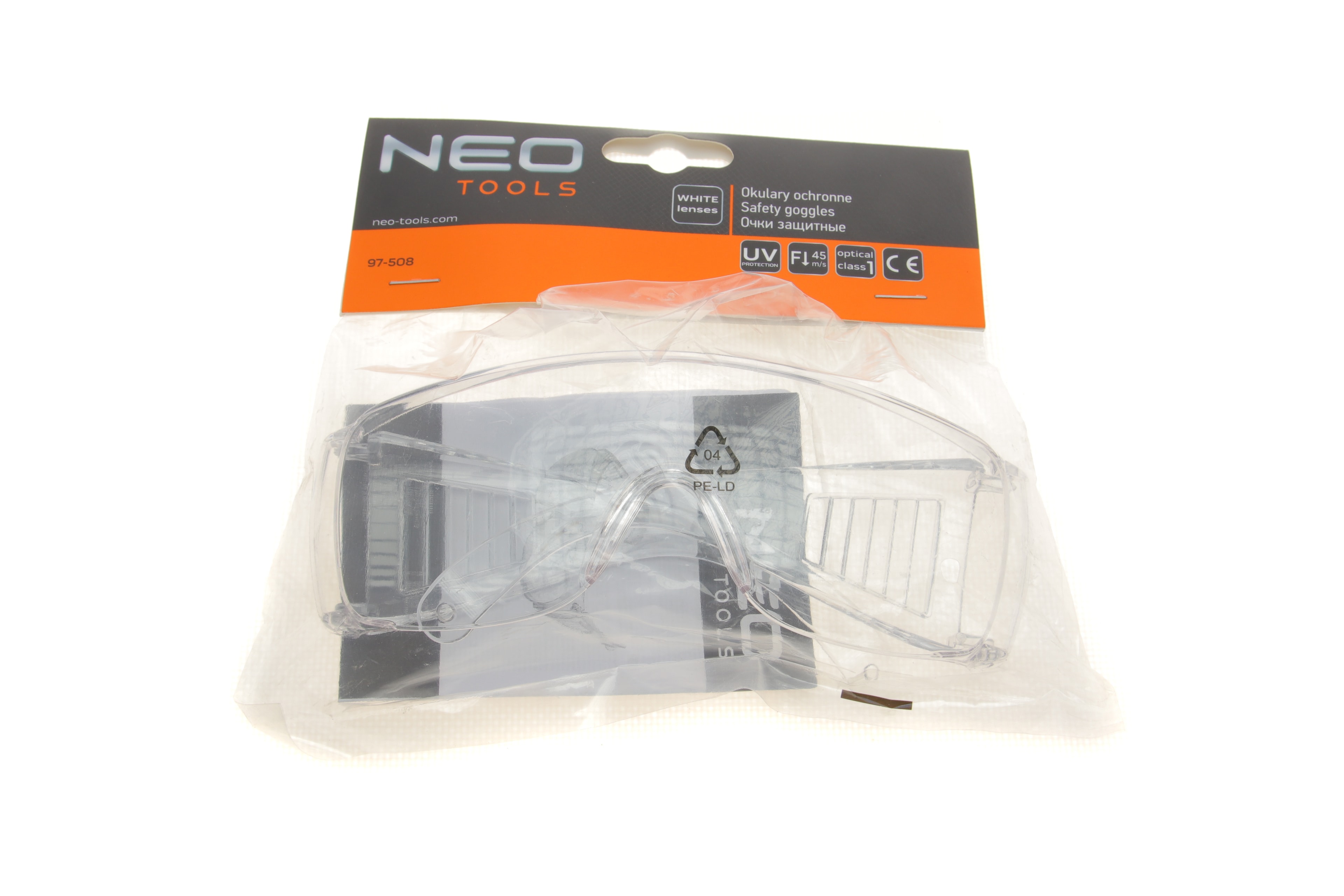 Окуляри захисні (білі) Class-F/УФ захист - 1